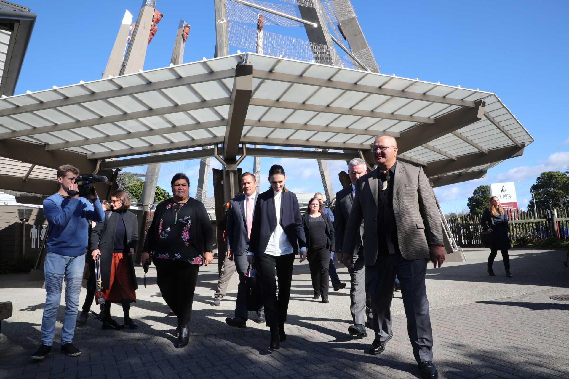 Prime Minister Jacinda Ardern visits Te Puia in May. Photo / File 