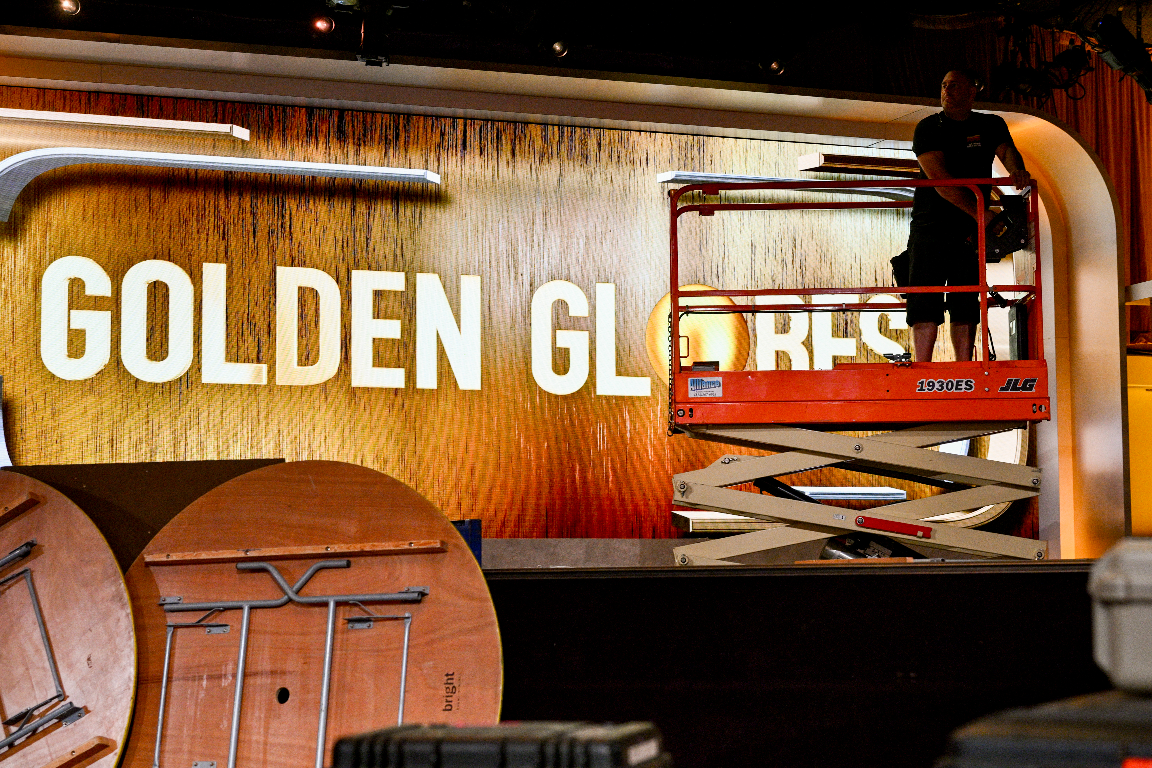 The atmosphere is coming together as preparations for the 81st Golden Globe Awards in Beverly Hills, California are finalised. Photo / Penske Media