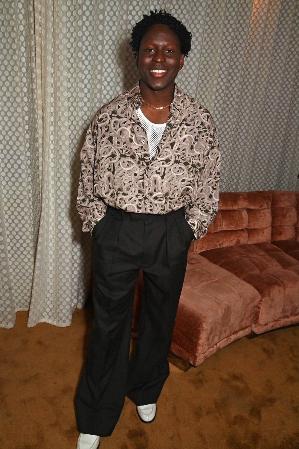 Toheeb Jimoh attends the GQ Men Of The Year Awards 2024 in London. Photo / Getty Images