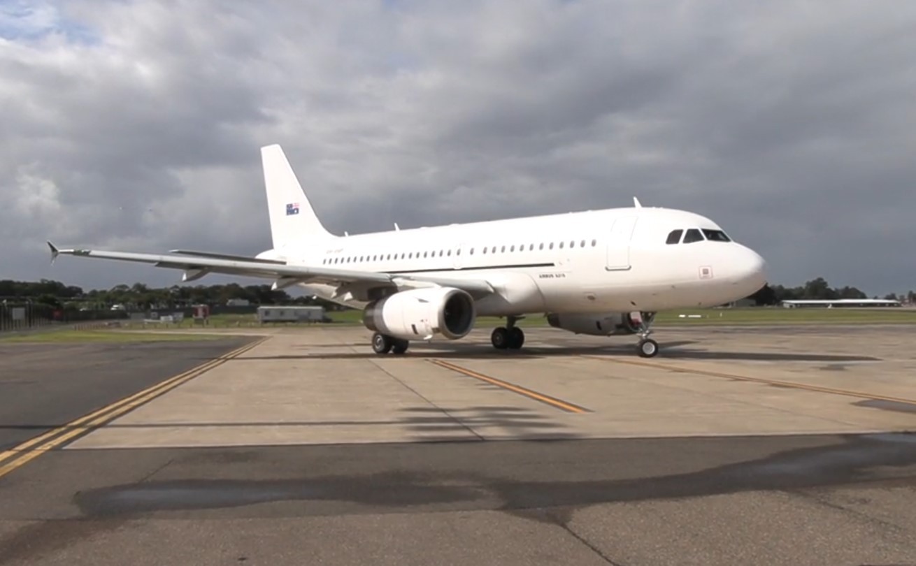 Footage of a deportation flight filmed by Australian Border Force and supplied to Channel 9. Photo / Supplied