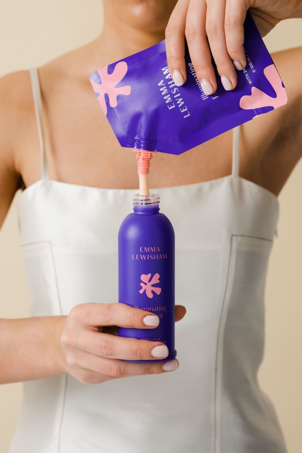 Every product in the Emma Lewisham range is now refillable, further cementing the brand's commitment to circularity. Photo / Supplied 