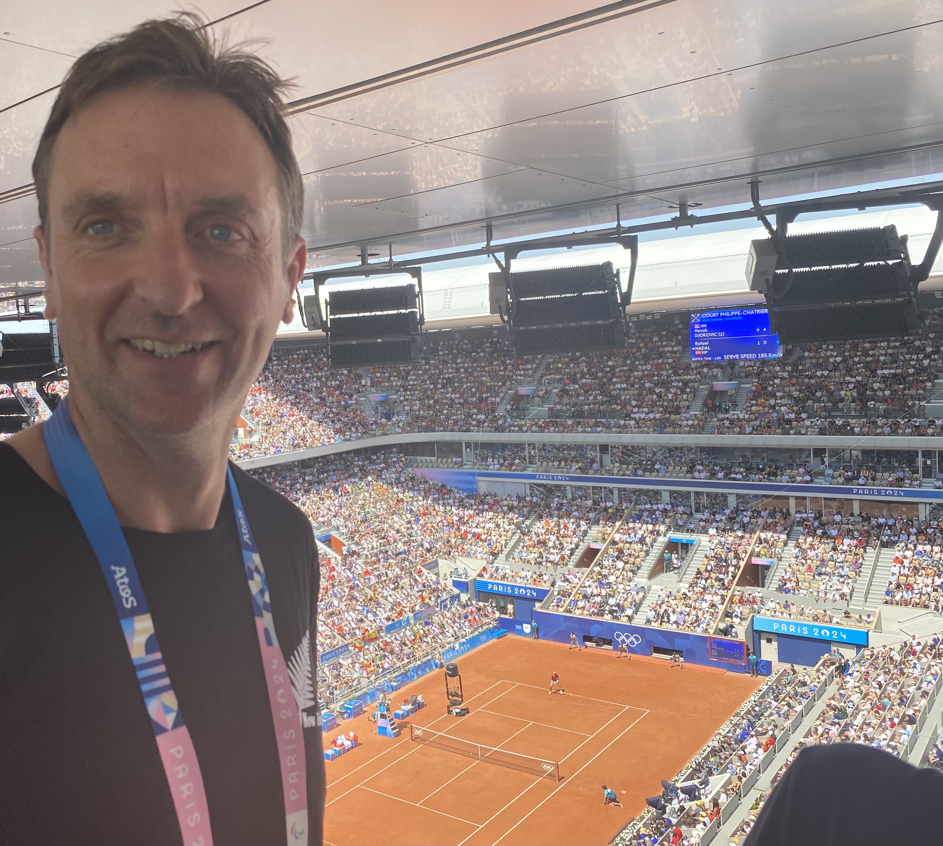 Herald reporter Michael Burgess at the 2024 Paris Olympic Games. Photo: Michael Burgess/NZ