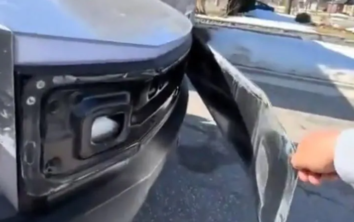 Social media users have posted videos of panels detaching from their Cybertrucks Credit: Stunt Dummy/X