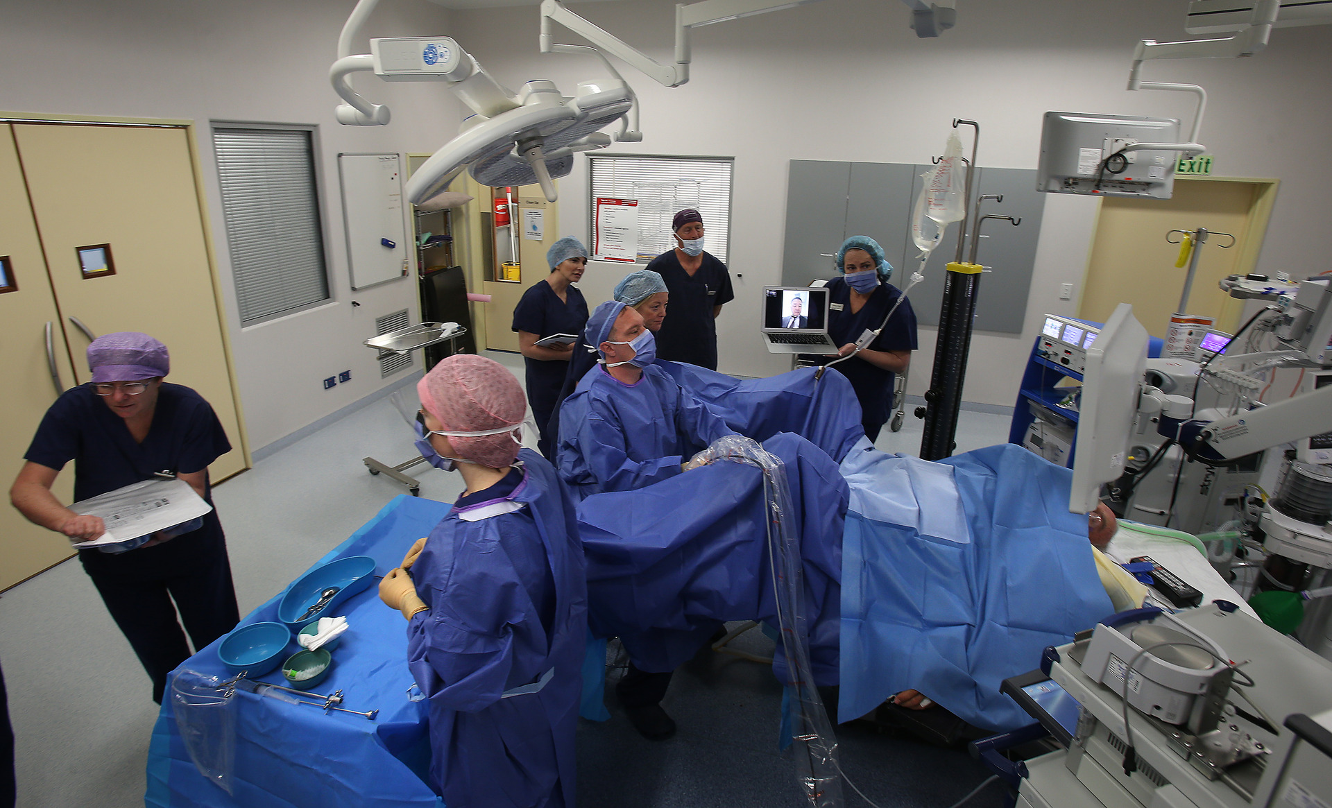 New prostate surgery being carried out at Grace Hospital. Photograph by John Borren