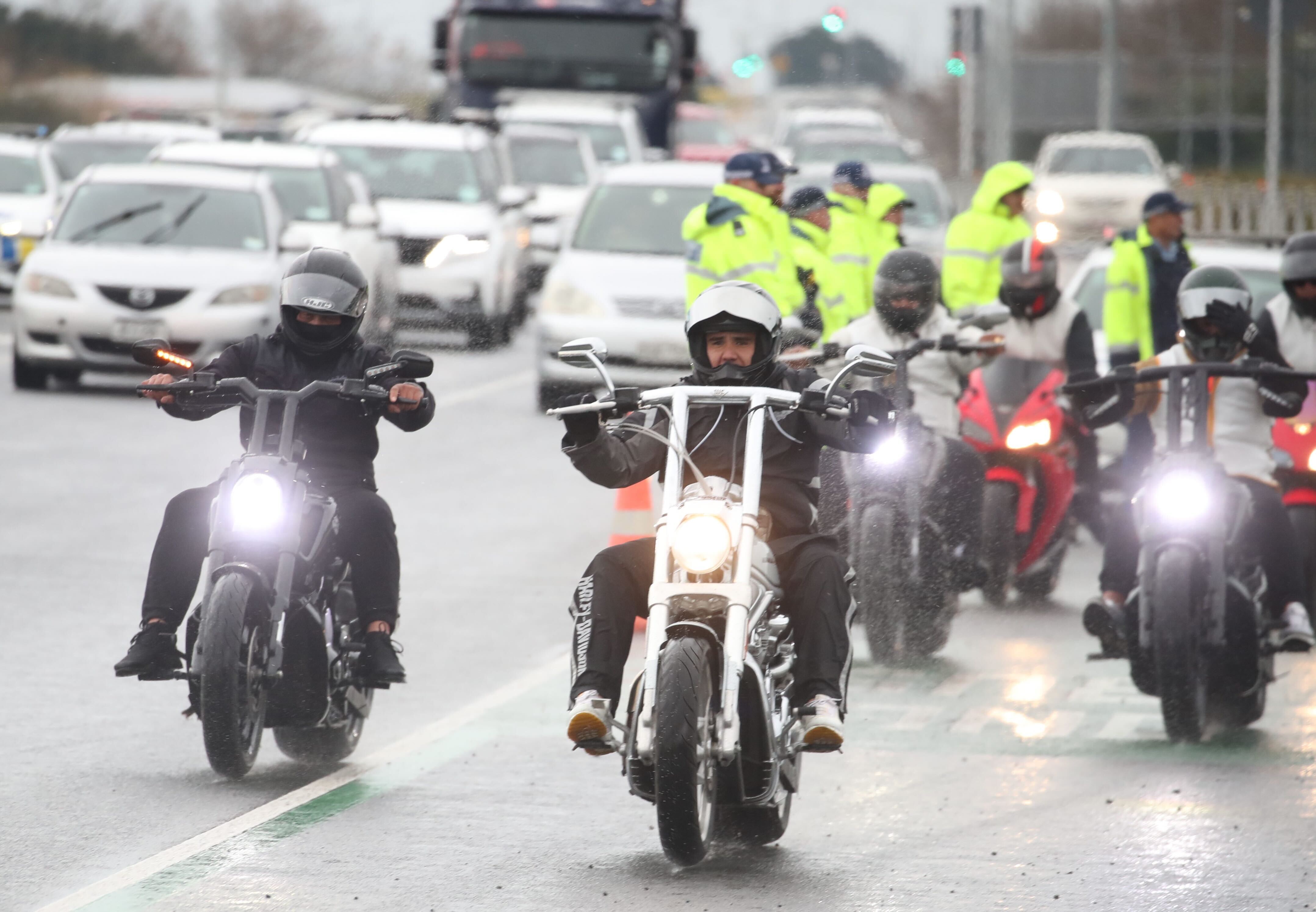 The large Killer Beez gathering on July 10 “affected” parts of the Southern Motorway, police said, with several people driving dangerously or in unroadworthy vehicles. Photo / Jason Oxenham