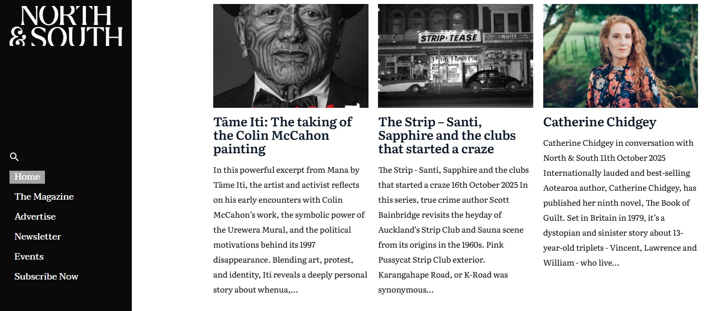 North & South's website.
