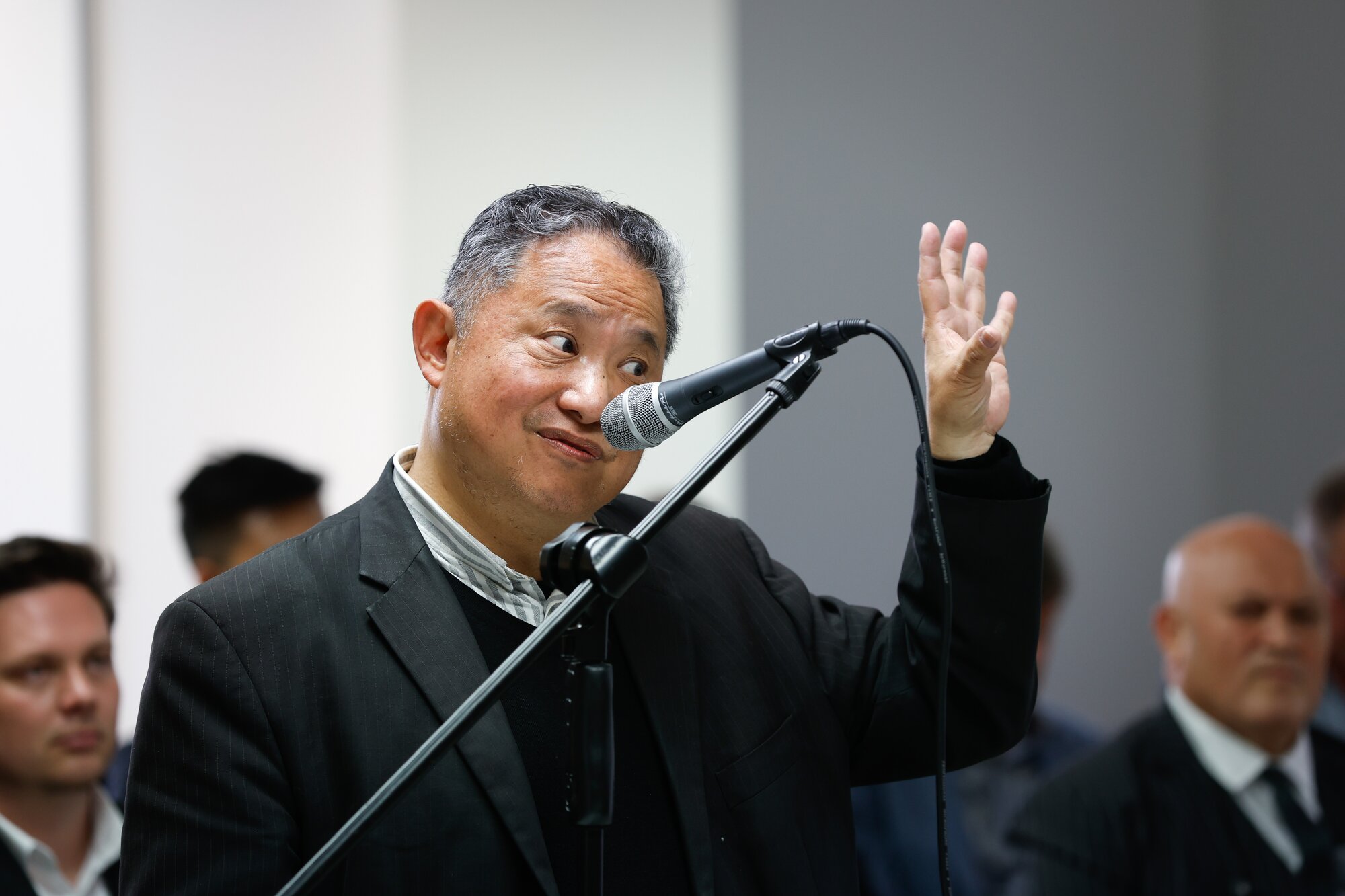 Auckland mayoral candidate Eric Chuah on the campaign trail. Photo / Sylvie Whinray 