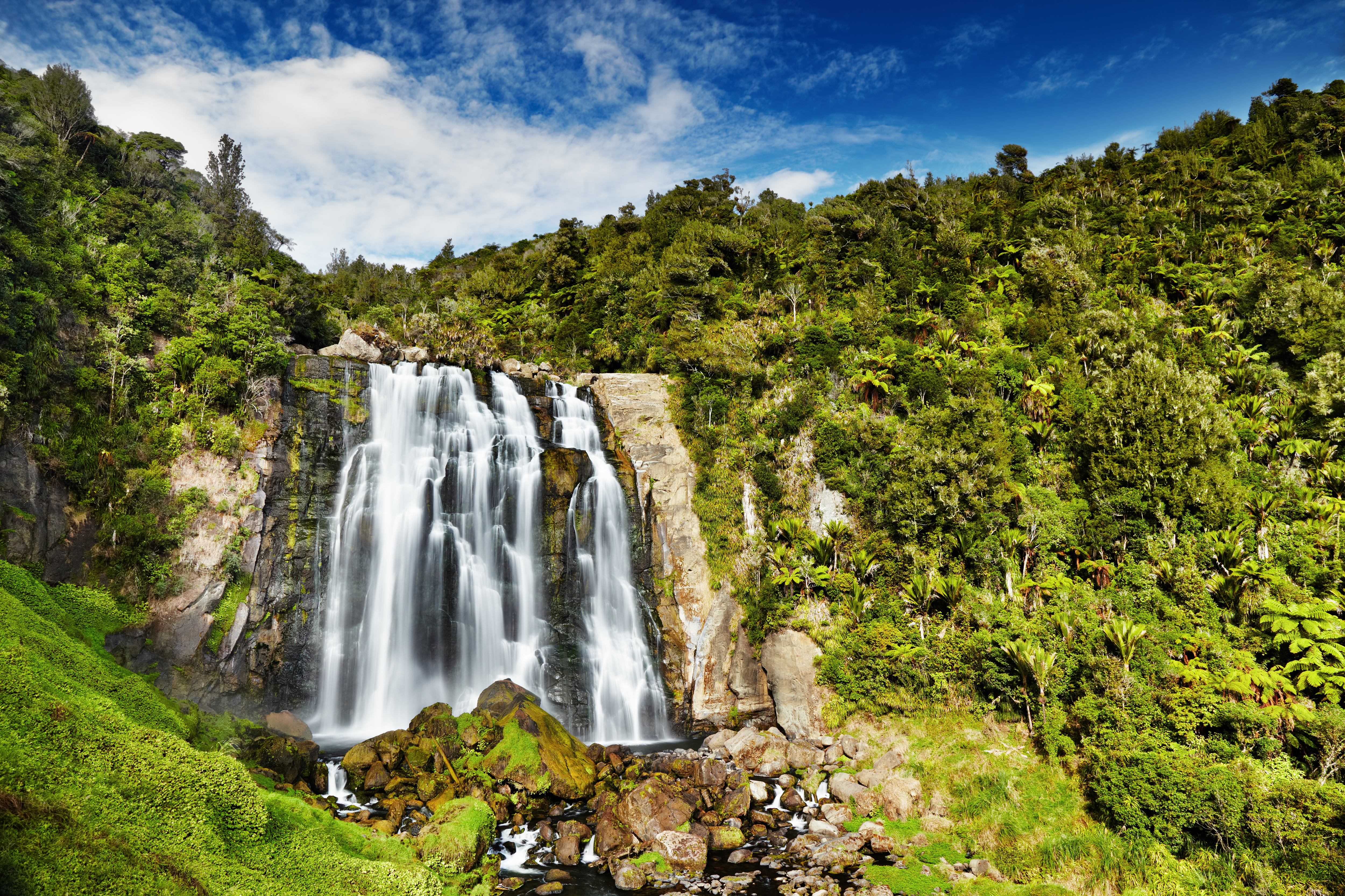 Marokopa Falls, North Island, New Zealand. Photo / Dmitrii Pichugin