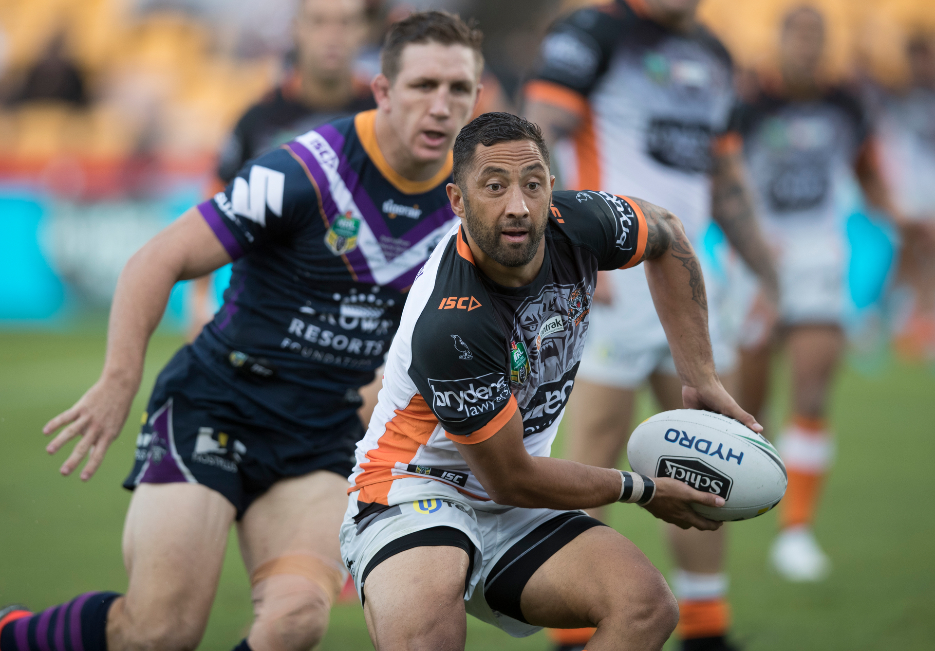 Rugby league player Benji Marshall is recognised for services to rugby league. File photo / Brett Phibbs