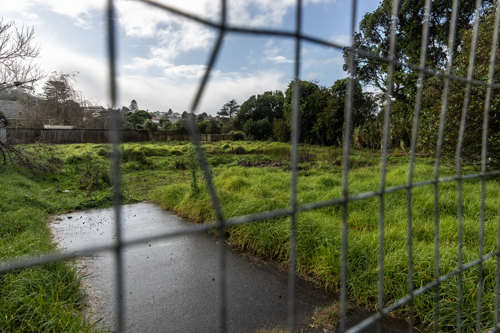 A vacant lot fenced off on O'Donnell St, Mt Roskill. Photo / Jason Dorday
