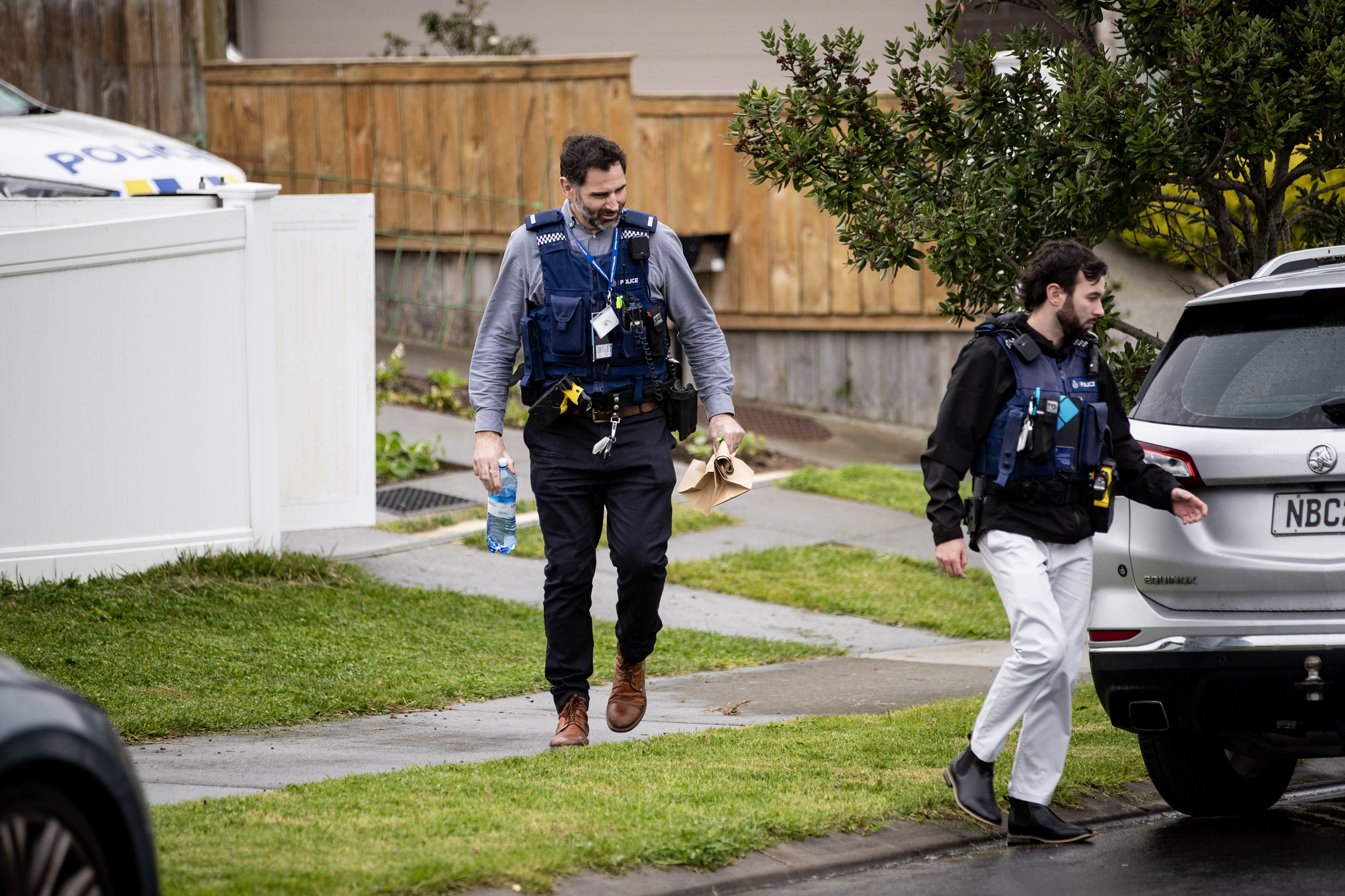 Detectives spent several days gathering evidence in July 2024 at the Orewa home where Kaixiao Liu lived with his family and religious followers. Photo / Dean Purcell