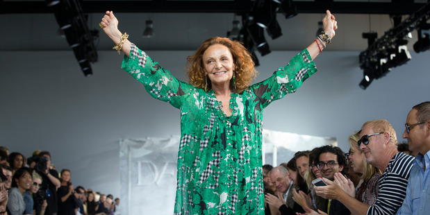 Diane von Furstenberg at this year's New York Fashion Week. Picture / AP Images.