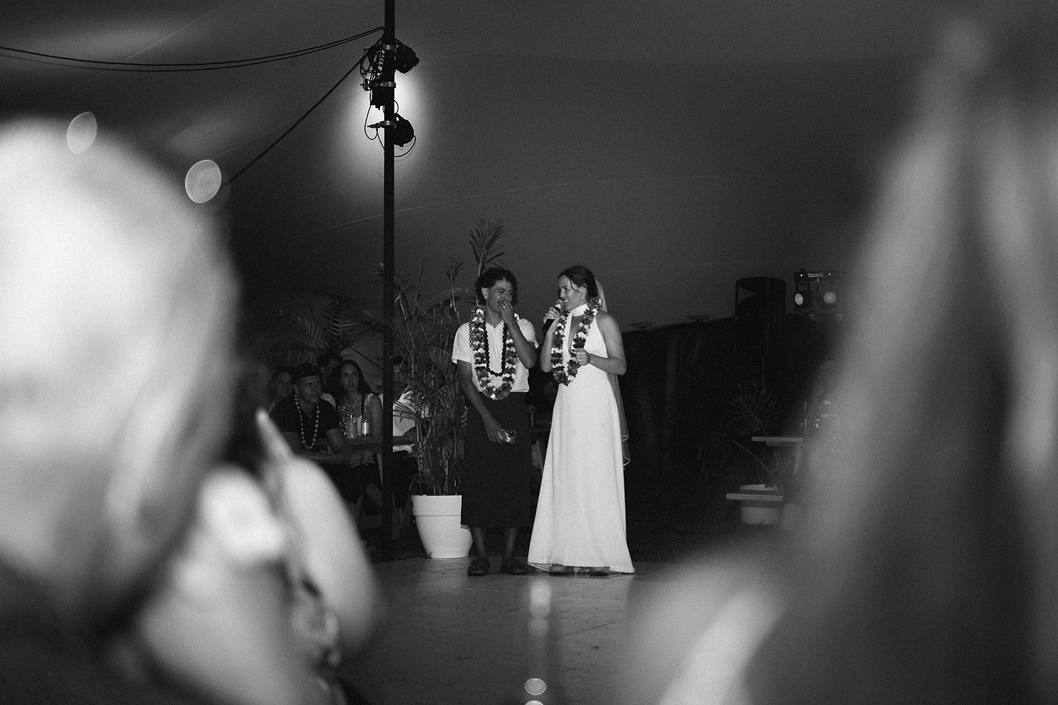 Not used to being the centre of attention, Hayley and Connor had to adjust to being the guests of honour. Photo / Geoffery Matautia and Hele Ikimotu