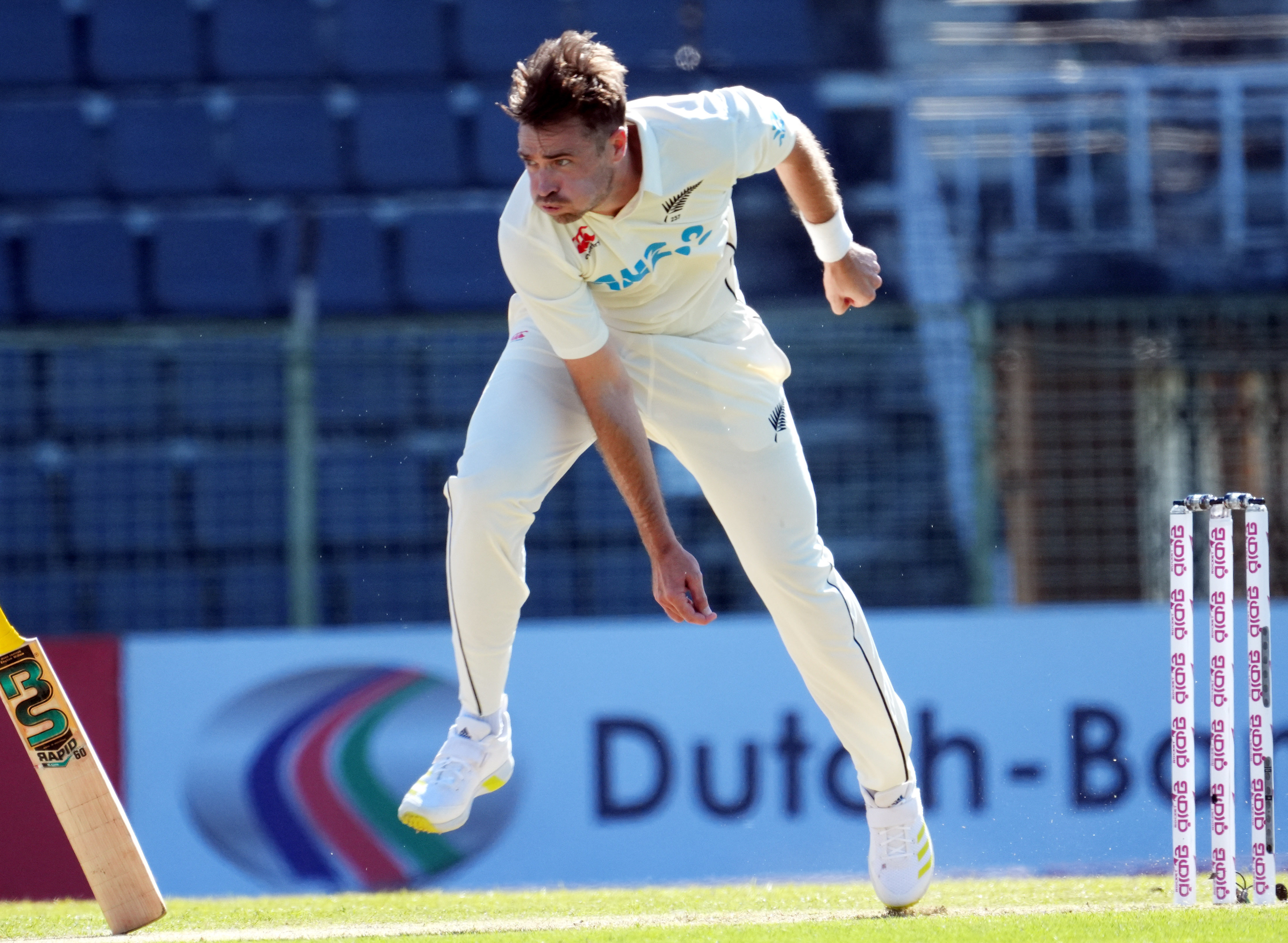 Black Caps captain Tim Southee in action against Bangladesh. Photo / Supplied