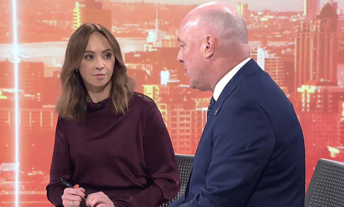 Prime Minister Christopher Luxon on TVNZ Breakfast, with host Tova O'Brien; Former broadcaster Rachel Smalley. Photo / TVNZ, NZME
