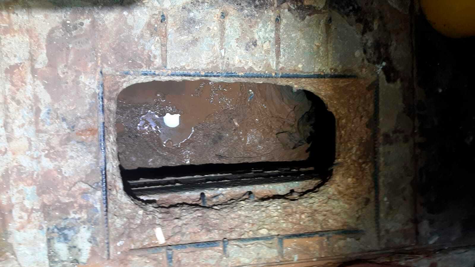 In this photo provided by Israel's Prisons Service, a hole in a floor is seen after six Palestinian prisoners escaped from the Gilboa prison in north Israel. Photo / via AP
