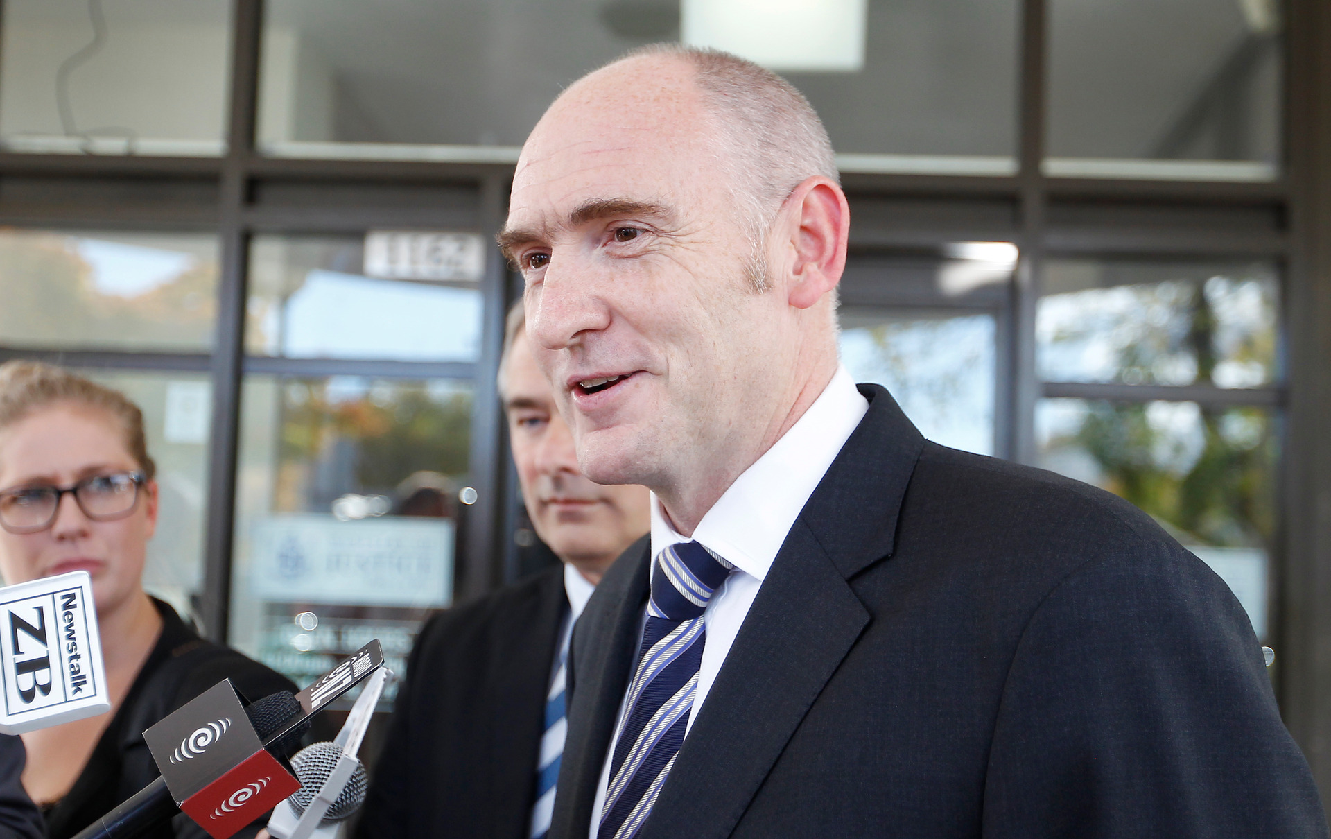 NZ First's lawyer Fletcher Pilditch, pictured in 2013 outside court. Photo / File