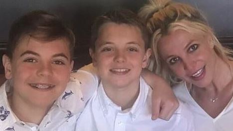 Britney Spears with sons, Jayden and Sean. Photo / Supplied