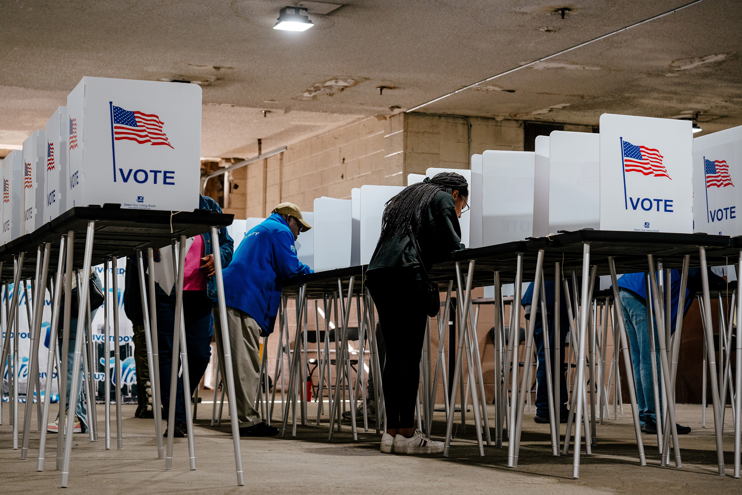 Early voting in Detroit. Photo / Nick Hagen, The New York Times