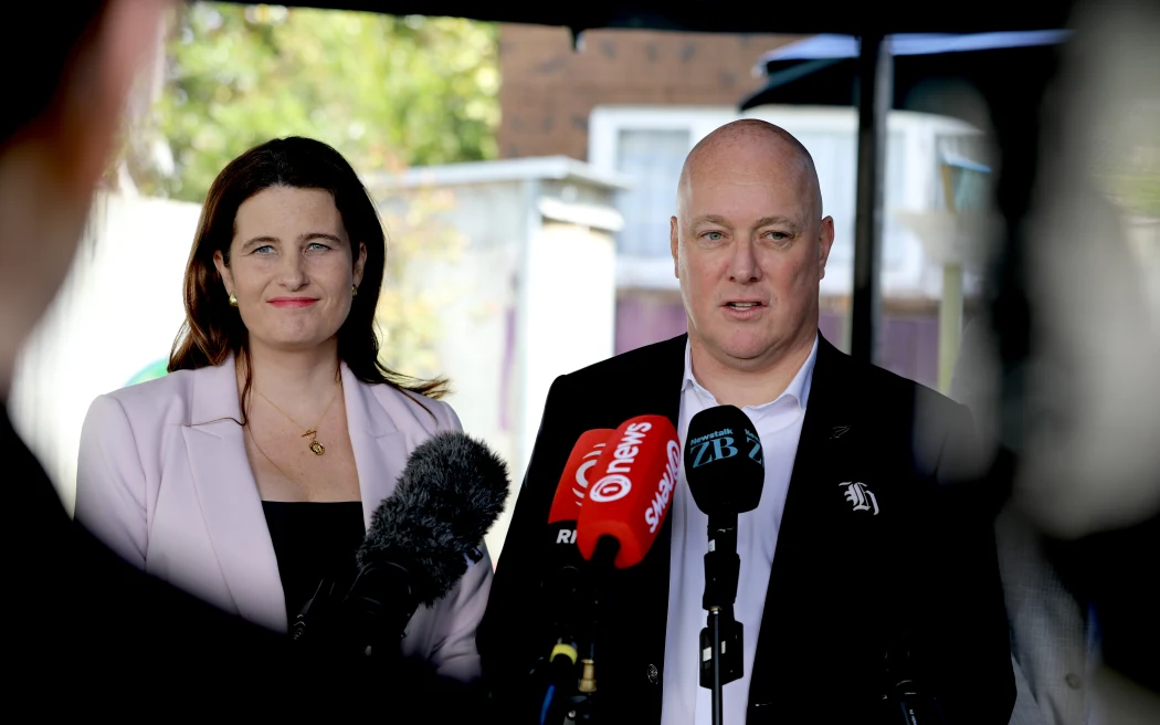 Prime Minister Christopher Luxon and Finance Minister Nicola Willis. Photo / RNZ, Marika Khabazi