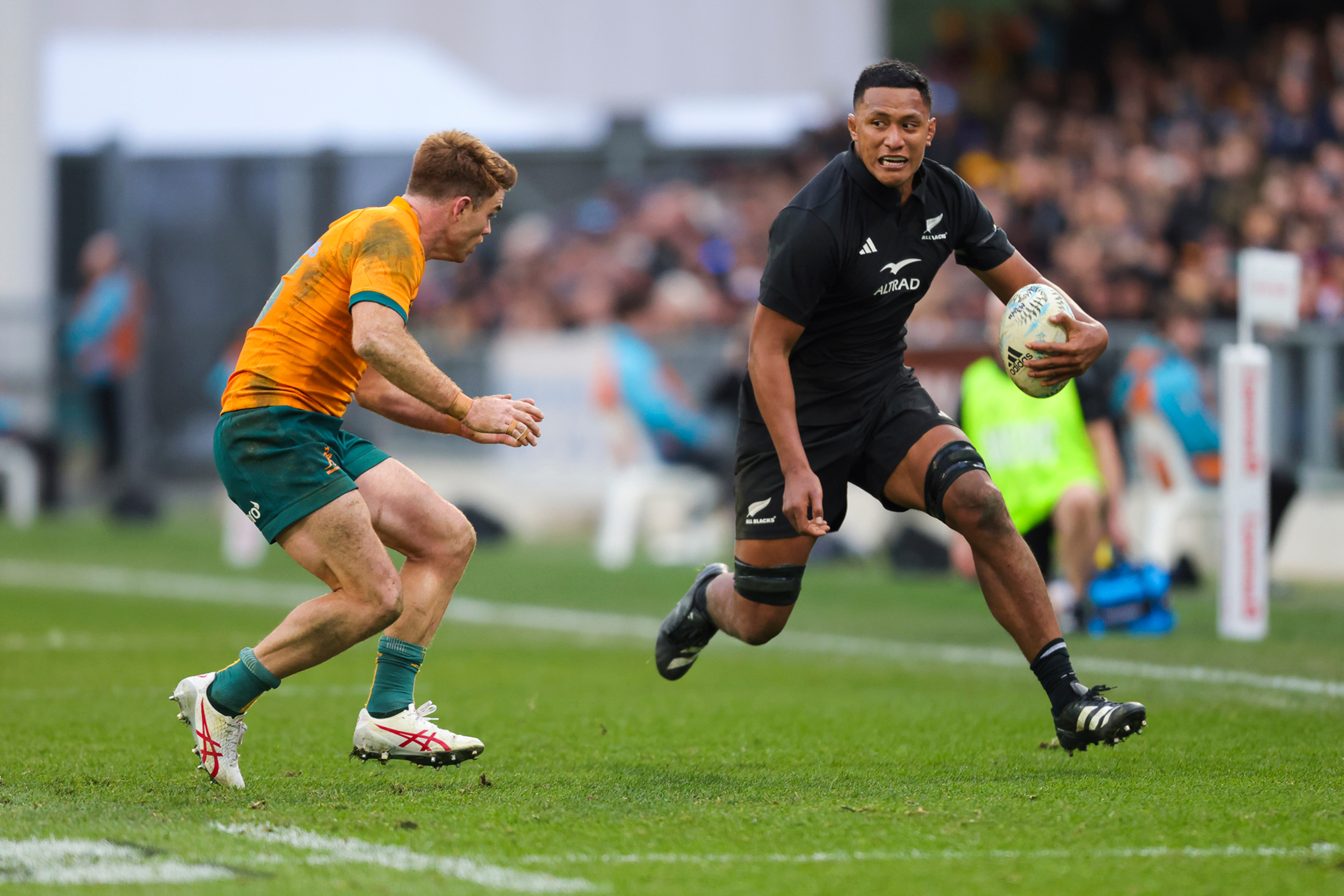 Samipeni Finau impressed when given the opportunity to play for the All Blacks in 2023. Photo / Photosport