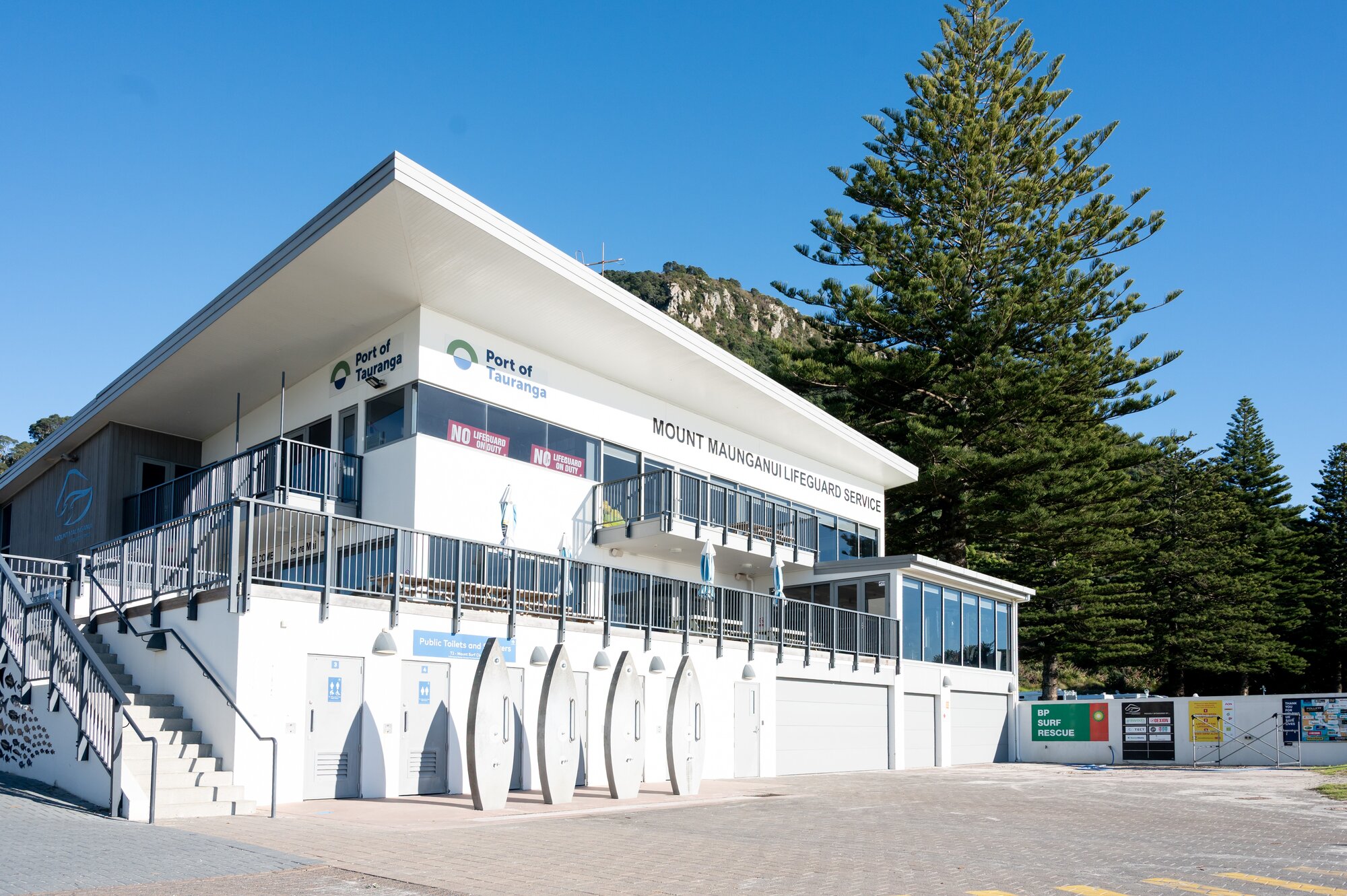 The Mount Maunganui Lifeguard Service building on Adams Ave. Photo / Brydie Thompson