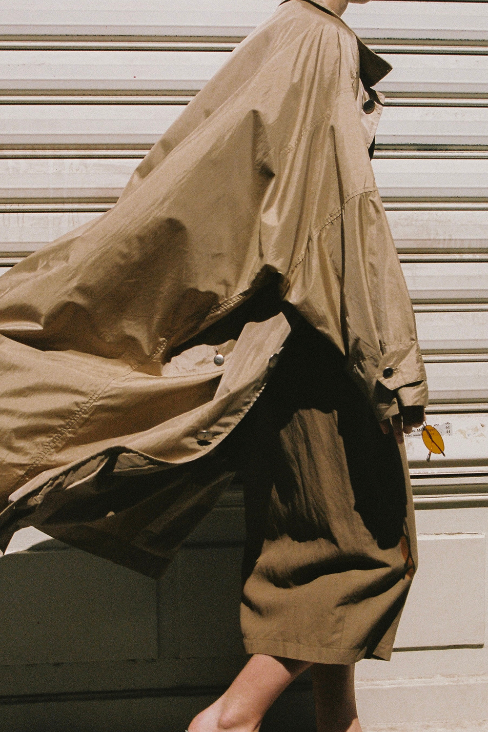 A Plantation Issey Miyake nylon coat from Em-archives.com. Photo / Morgane Samson