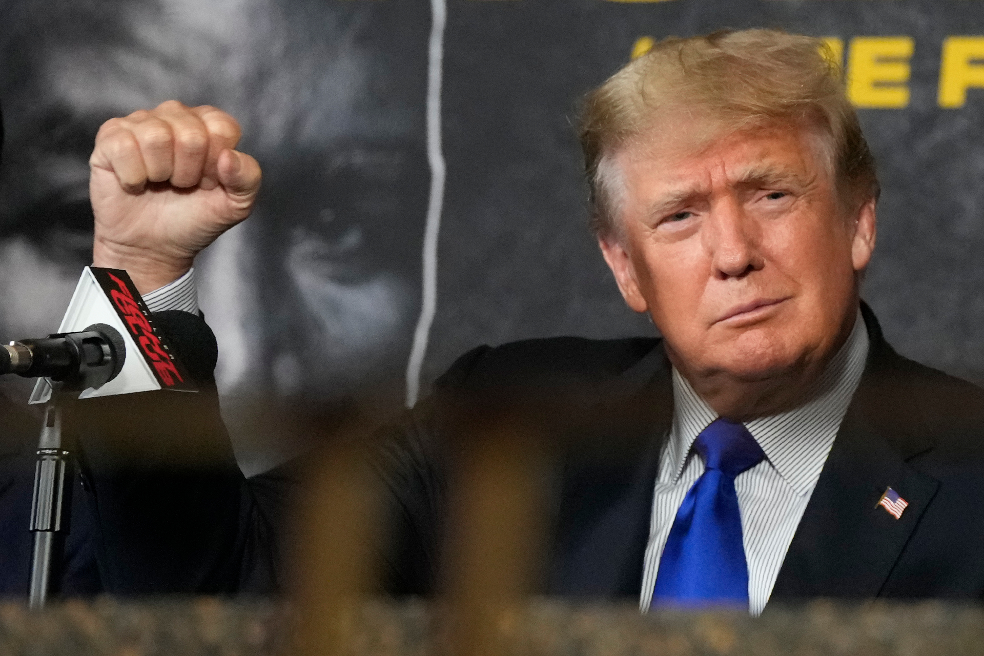 Former President Donald Trump, pictured at a recent boxing event, described General Milley as a 'dumbass' for his actions. Photo / Rebecca Blackwell, AP