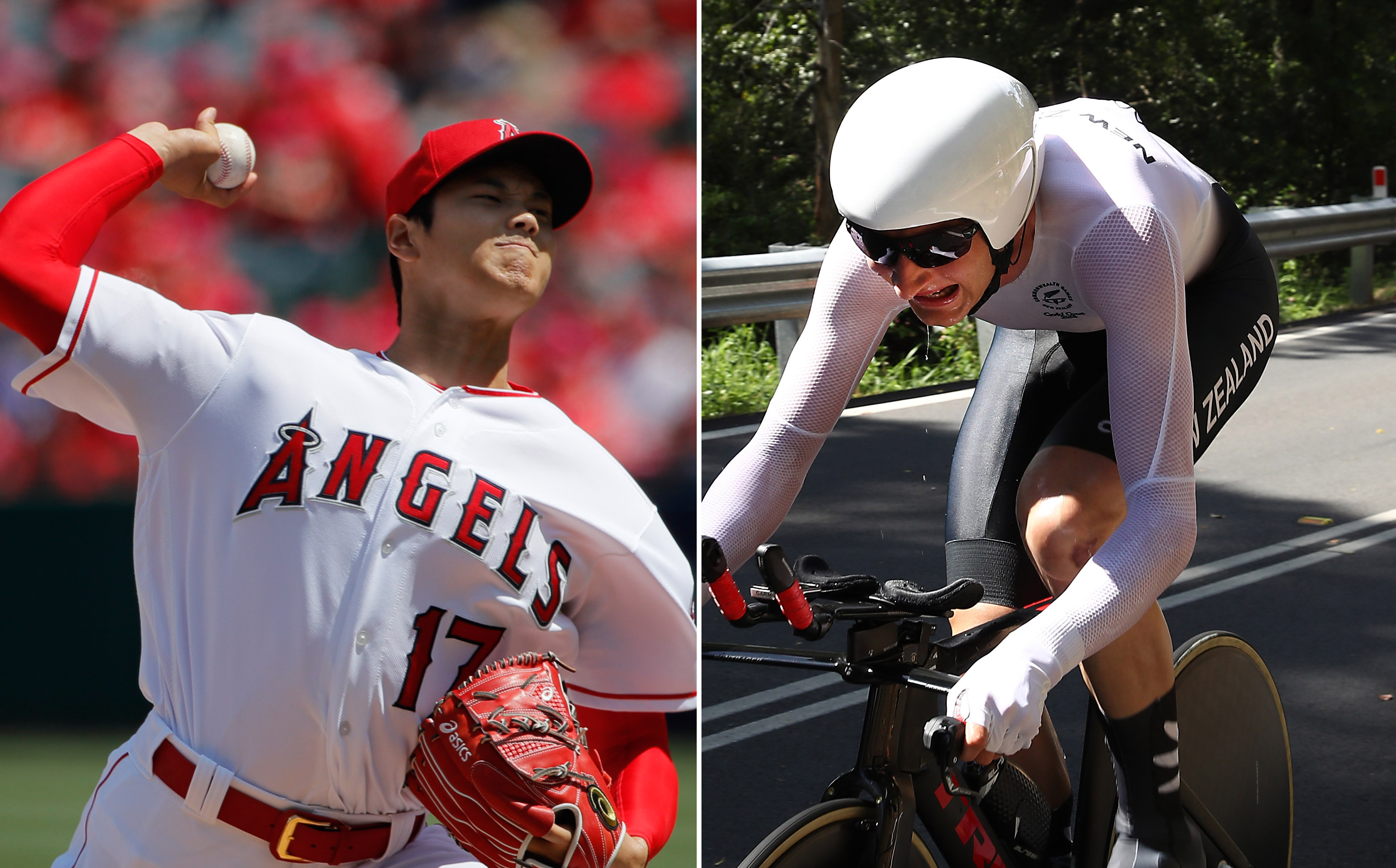 Shohei Ohtani flirts with a cycle while pitching in Angels