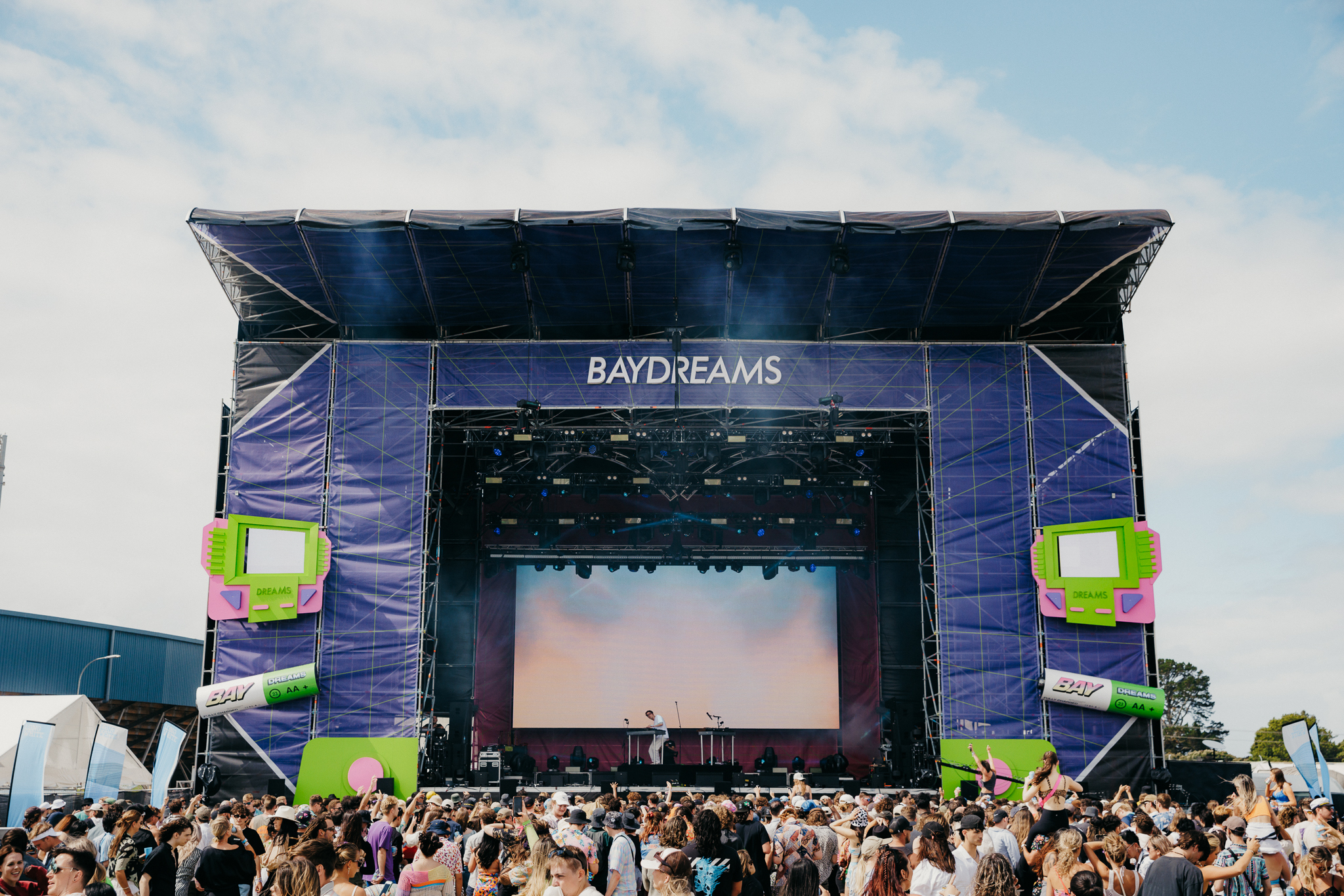 The main stage at Bay Dreams festival. Photo / Joel McDowell