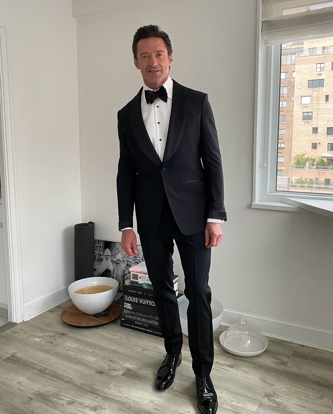 Hugh Jackman shared a picture of himself before he attended the Met Gala this year. Photo / @thehughjackman