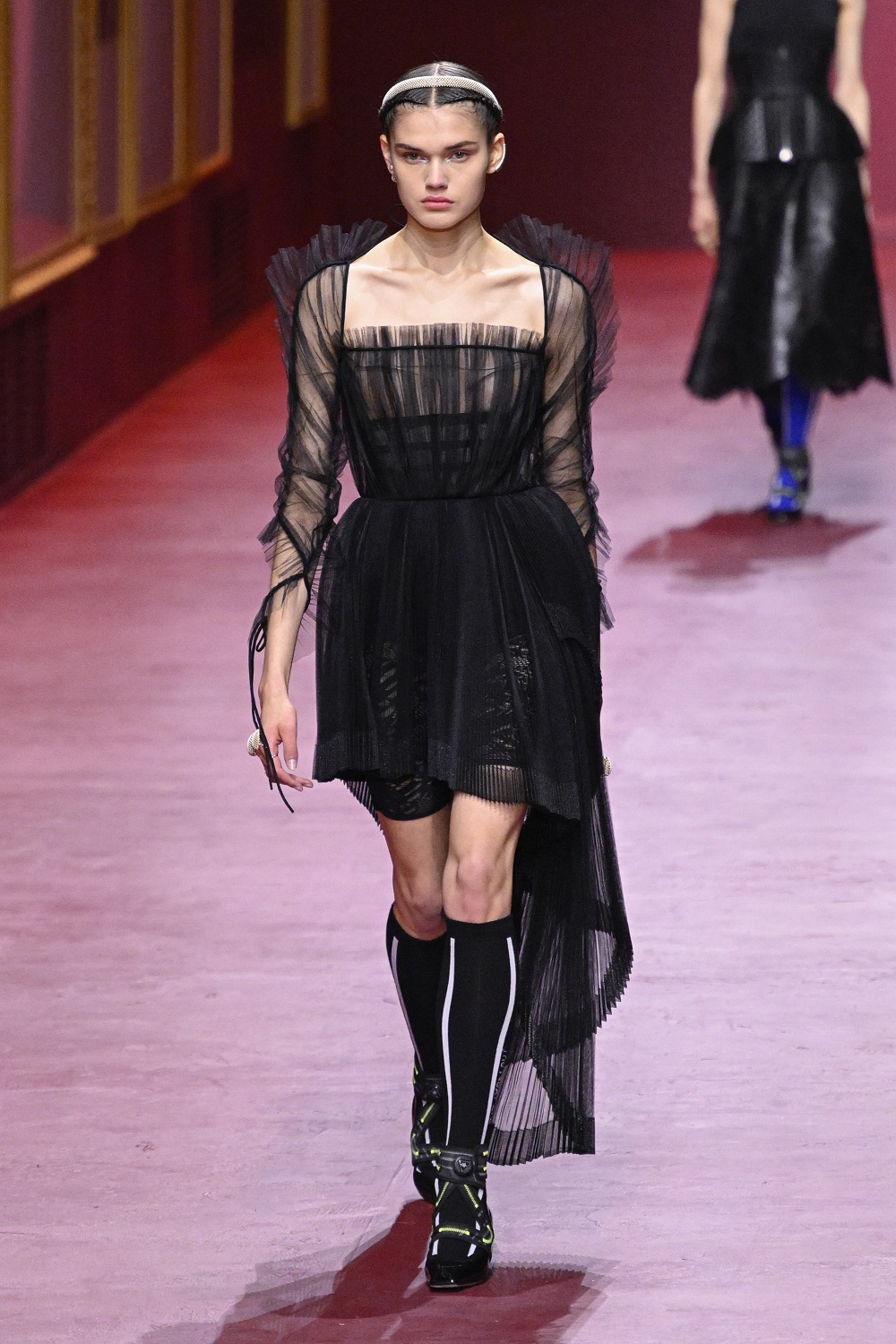 Lucy walking for Dior autumn/winter 2022. Photo / Getty Images