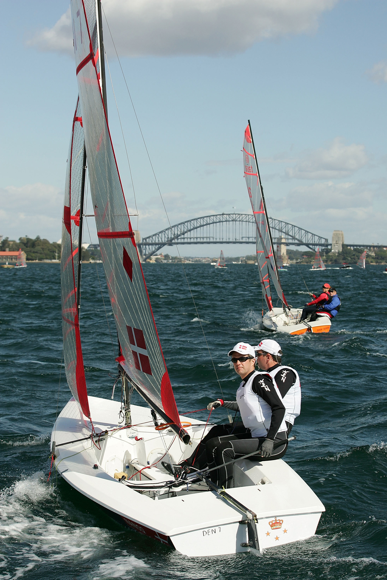 Crown Prince Frederik (left), of Denmark with Chris Meehan during the 2009 Masters Games in Sydney. Photo / Getty Images