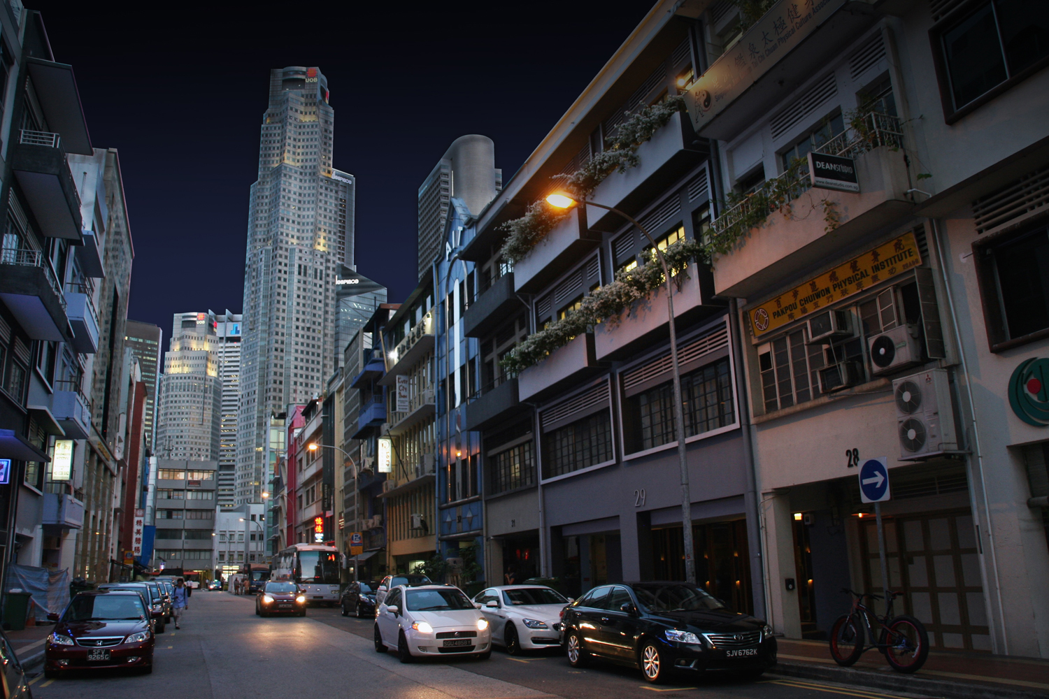 The subtle frontage of 28 HongKong Street is part of its charm. Photo / Singapore Tourism Board