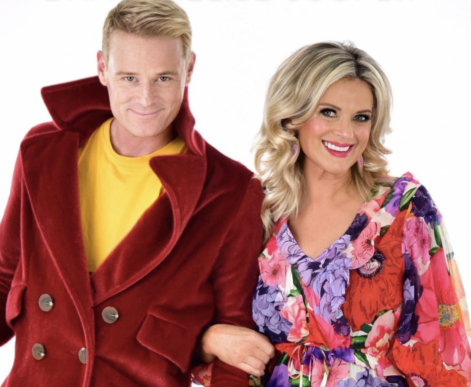Neil Gussey and Dame Trelise Cooper. Gussey's new documentary The Great 90s Rewind looks at NZ's major fashion power players from that decade.
