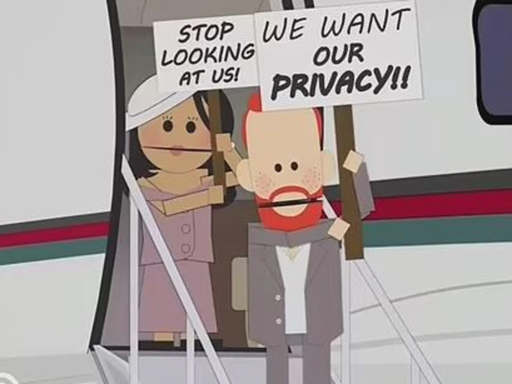 The episode of South Park took aim at Prince Harry and Meghan Markle. Photo / Comedy Central