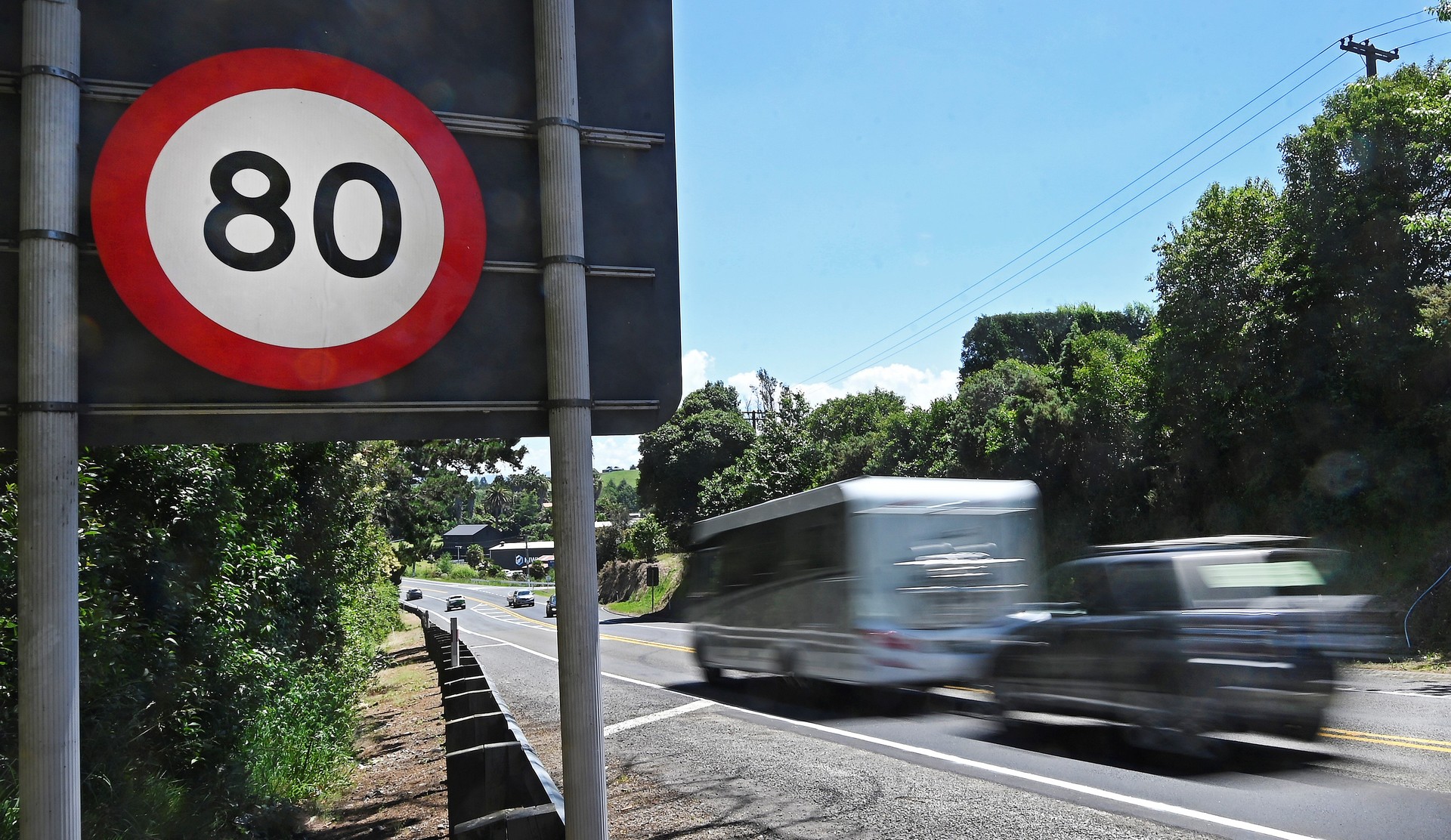 The new slower speed limit on many open roads. Photo / George Novak
