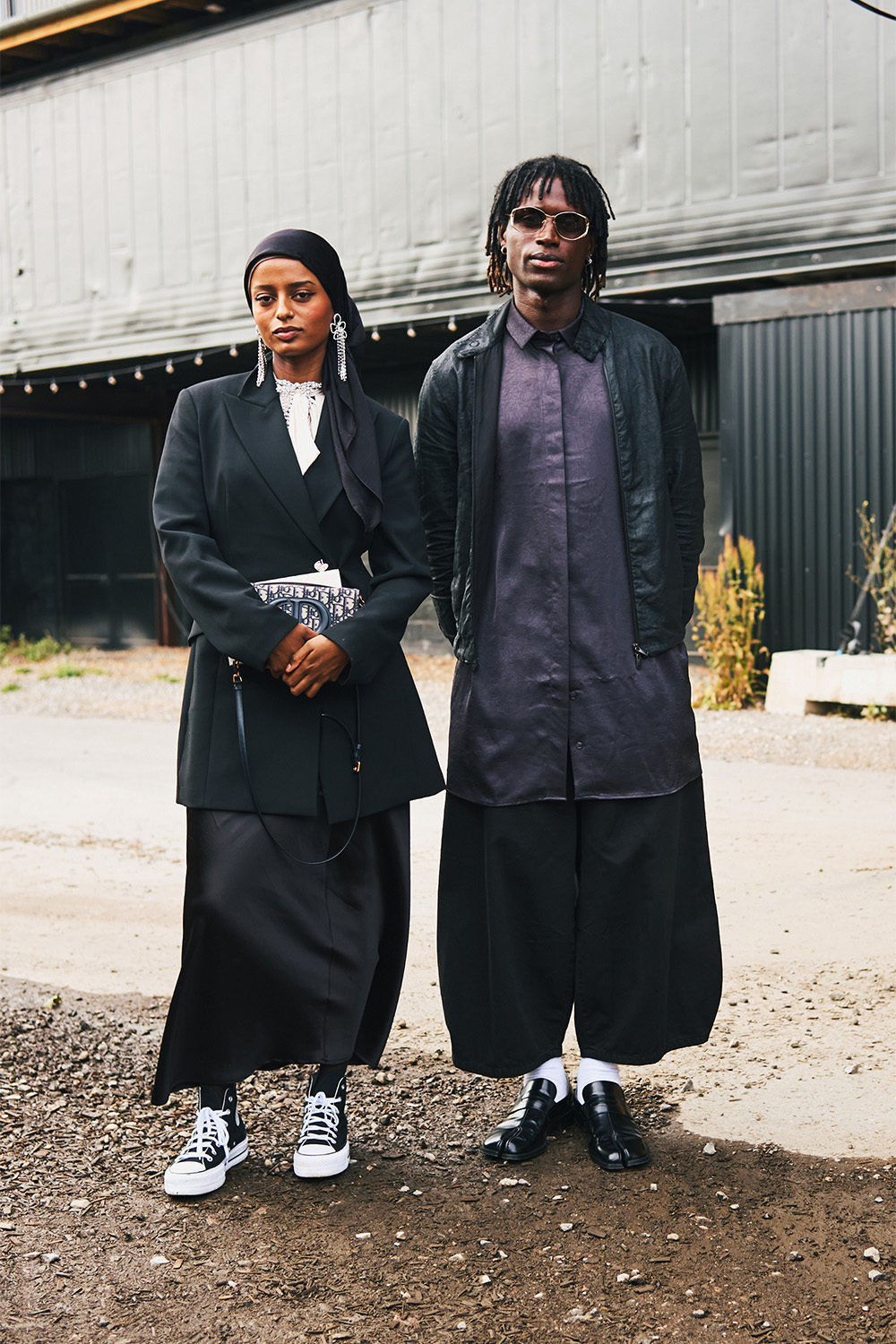 Attendees wear similar outfits to fashion week. Photo / Simbarashe for The New York Times