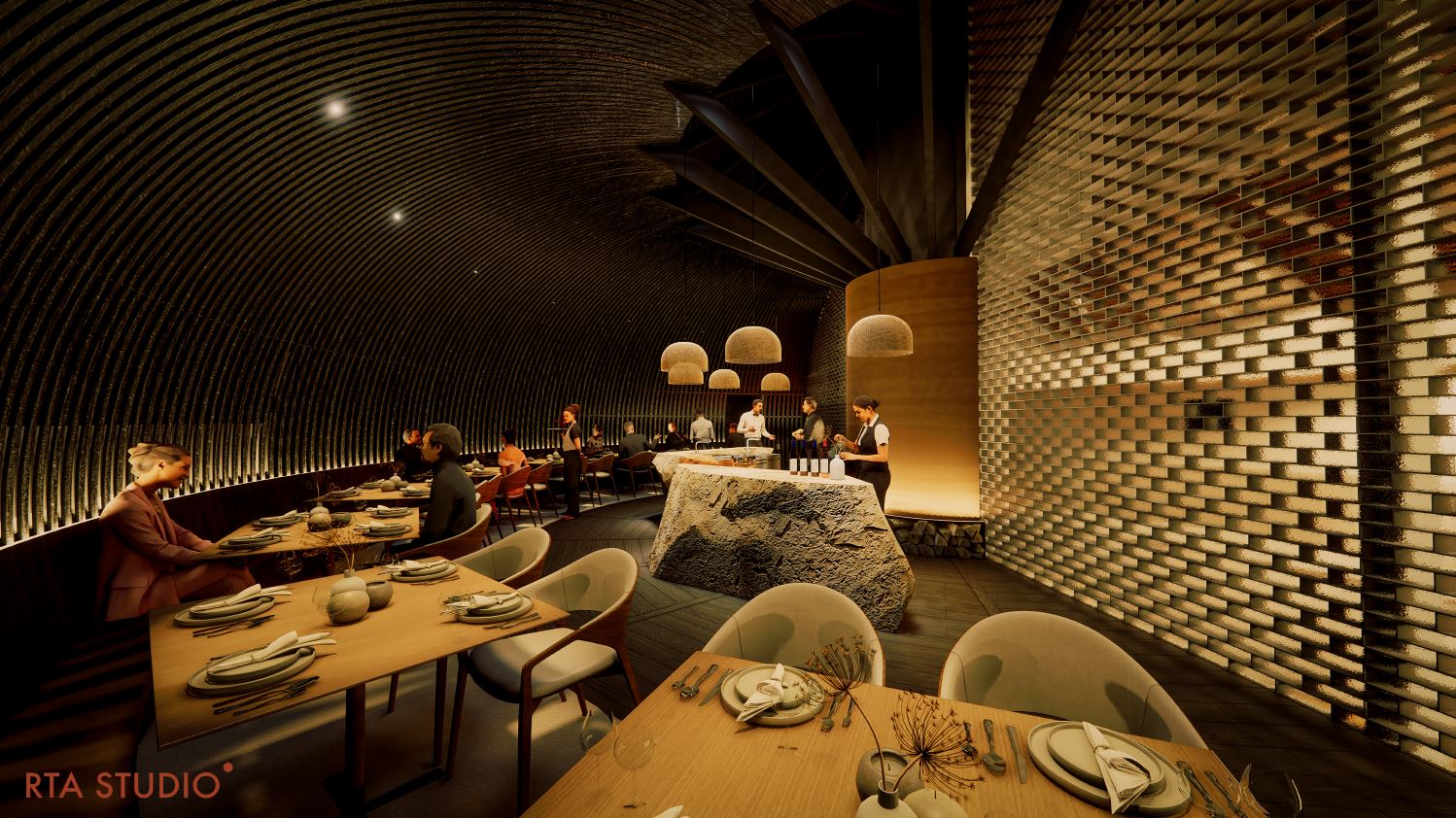 An artist's impression of The Loft at Craggy Range, which could open in November. Photo / Craggy Range