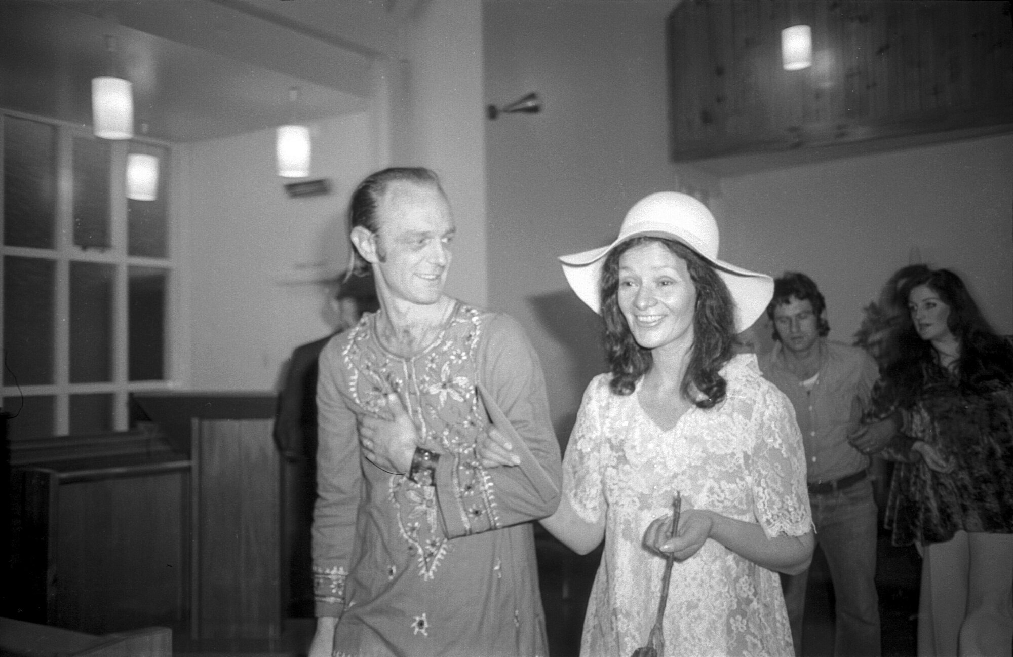 Terry Clark and Norma Fleet on their wedding day in Wi Tako prison 1973 with Errol Hincksman and Sue Nunes. Photo / Roger Steele