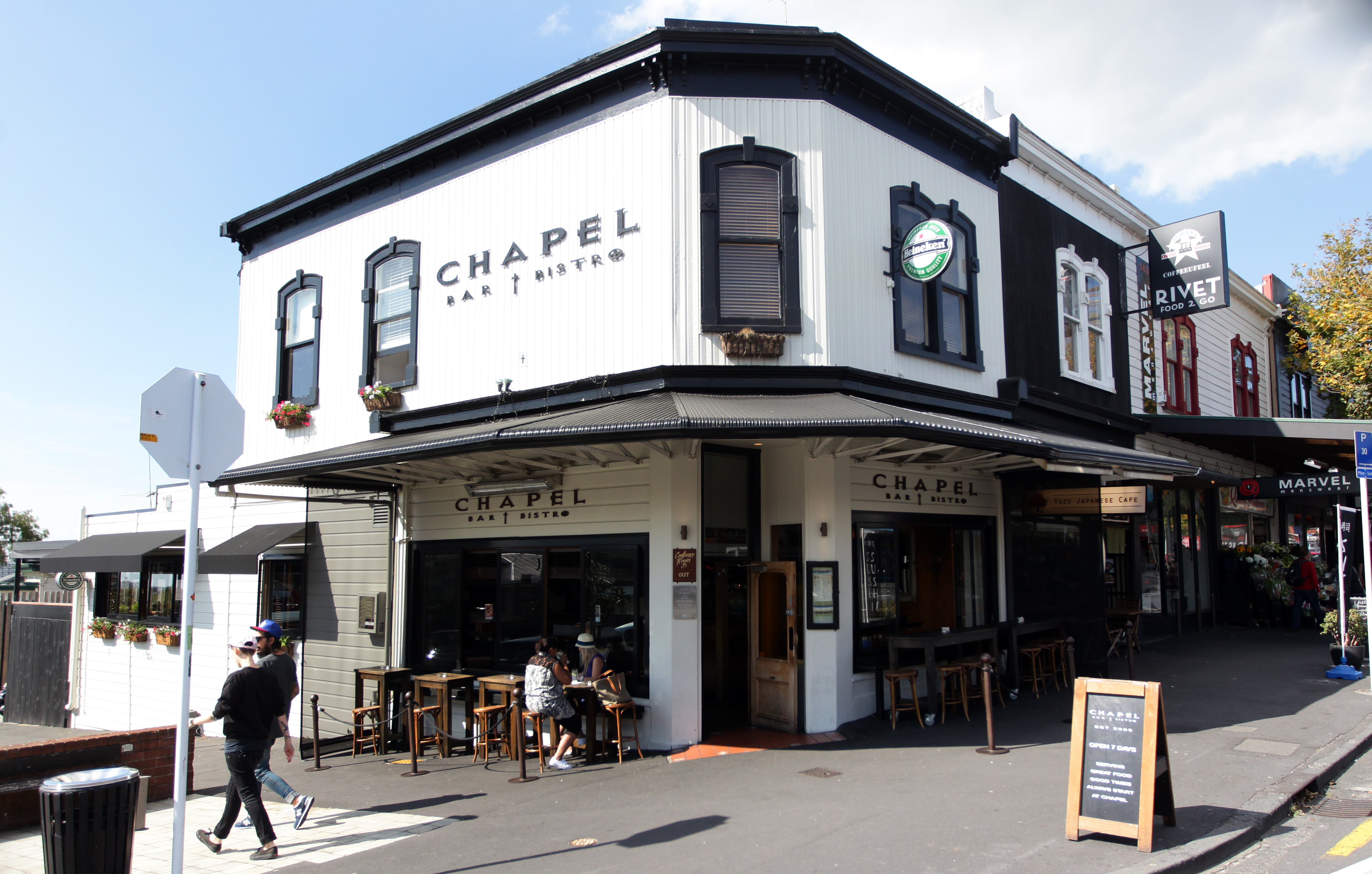 Chapel Bar & Bistro is a popular spot on Auckland's Ponsonby Rd. Photo / Doug Sherring
