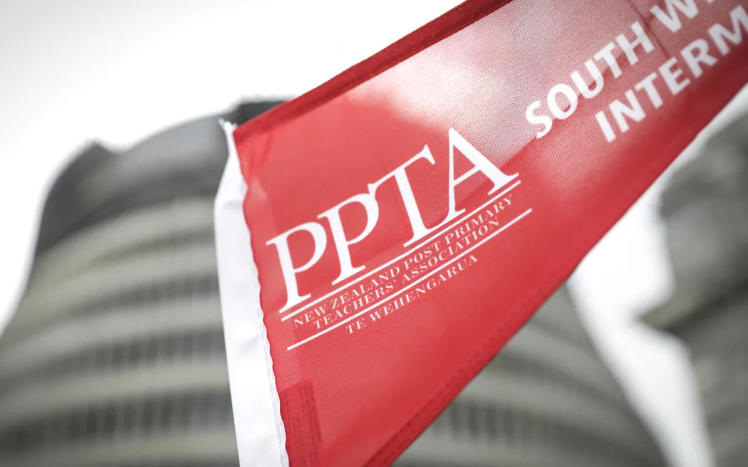 The PPTA says the strike is in response to the Government's collective agreement offer. Photo / RNZ, Rebekah Parsons-King