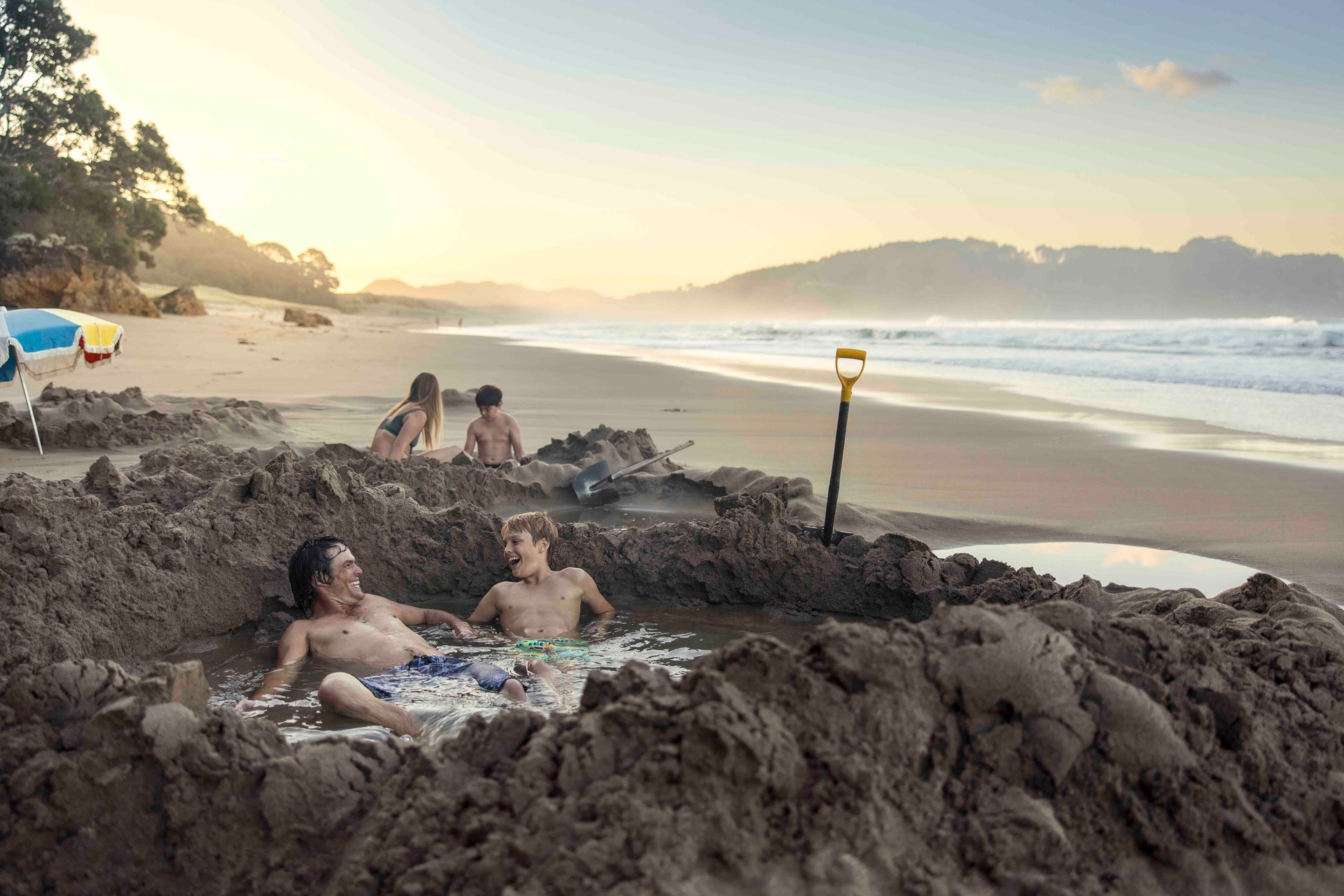 Hot Water Beach features in a new tourism campaign. Photo / Supplied