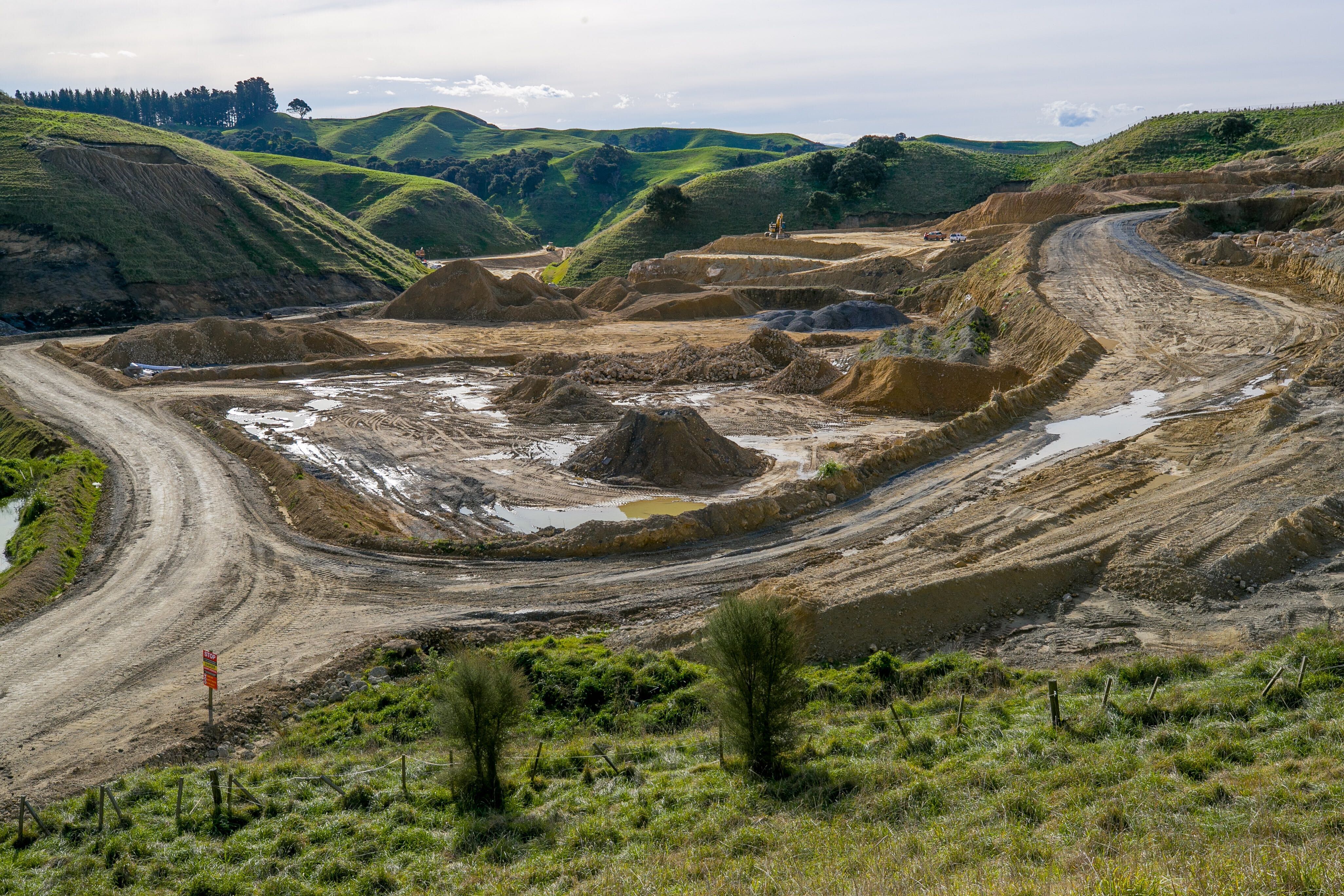 Development work under way at Ōmarunui Landfill. Photo / Warren Buckland