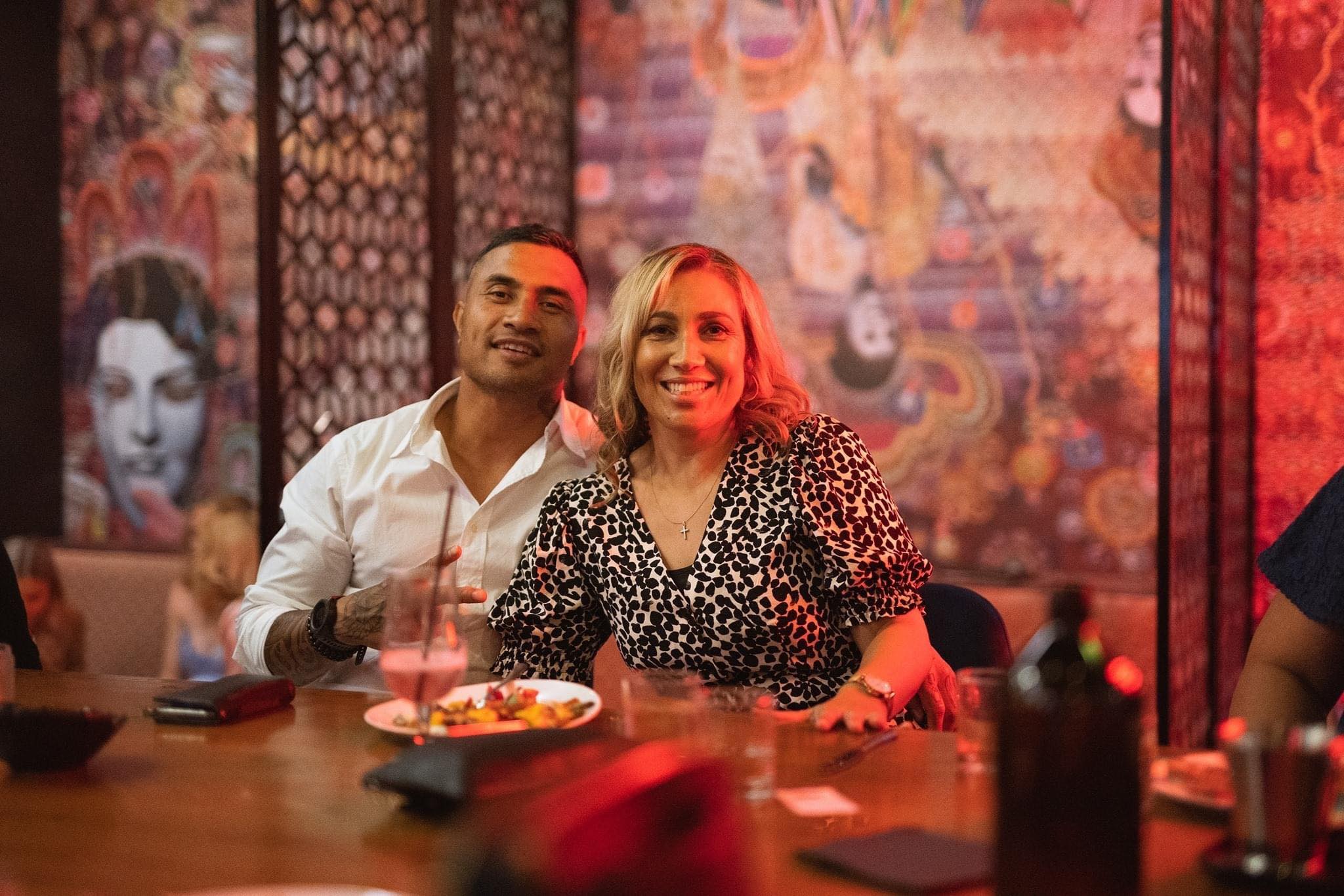 Shelleigh Lole with her husband Fana.