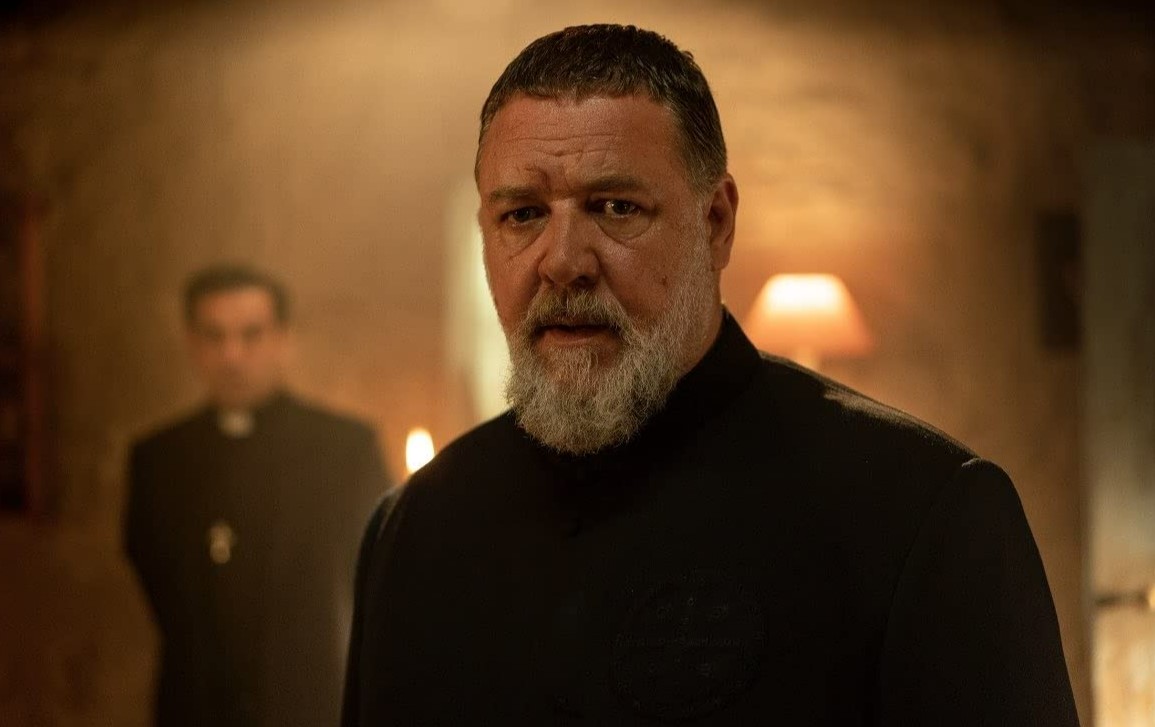 Russell Crowe in The Pope's Exorcist. Photo / Supplied