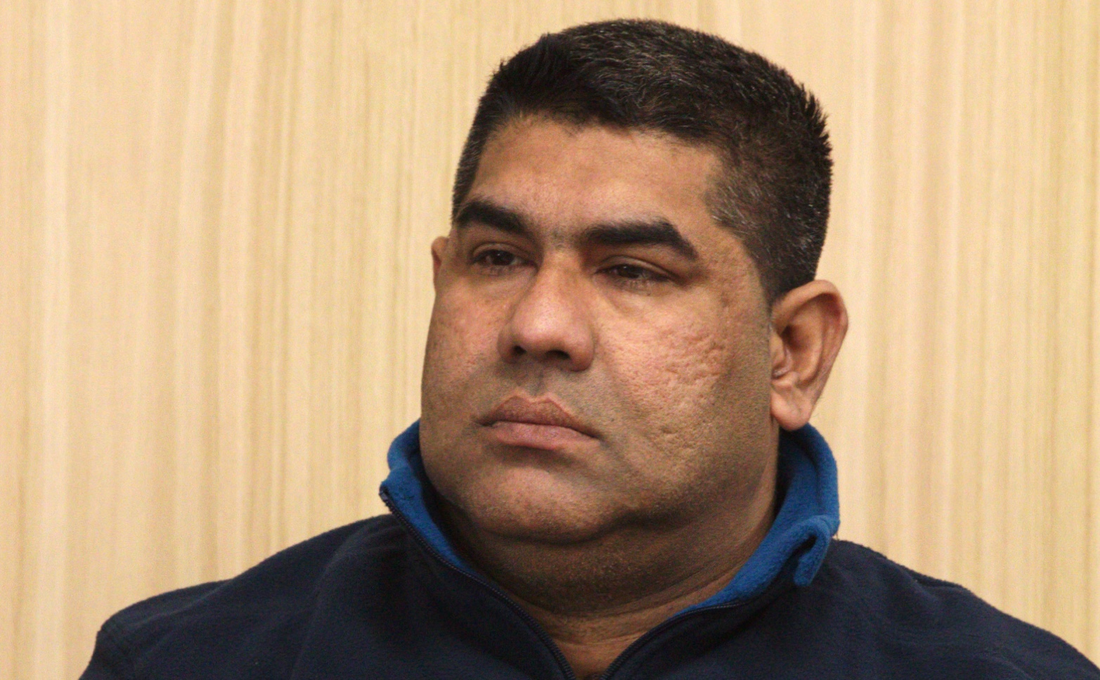 Faroz Ali on the first day of his trial on human trafficking charges at the High Court at Auckland. Photo / Pool.