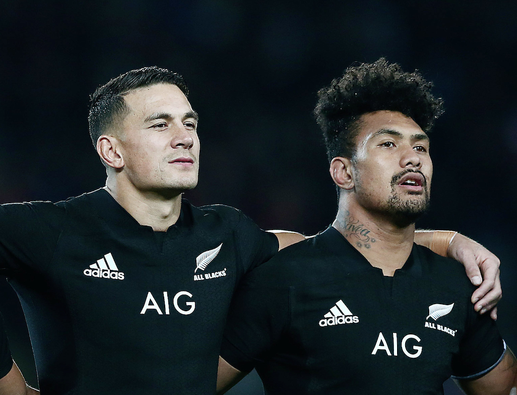 Sonny Bill Williams and Ardie Savea ahead of the All Blacks test against Samoa in 2017. Photo / Photosport