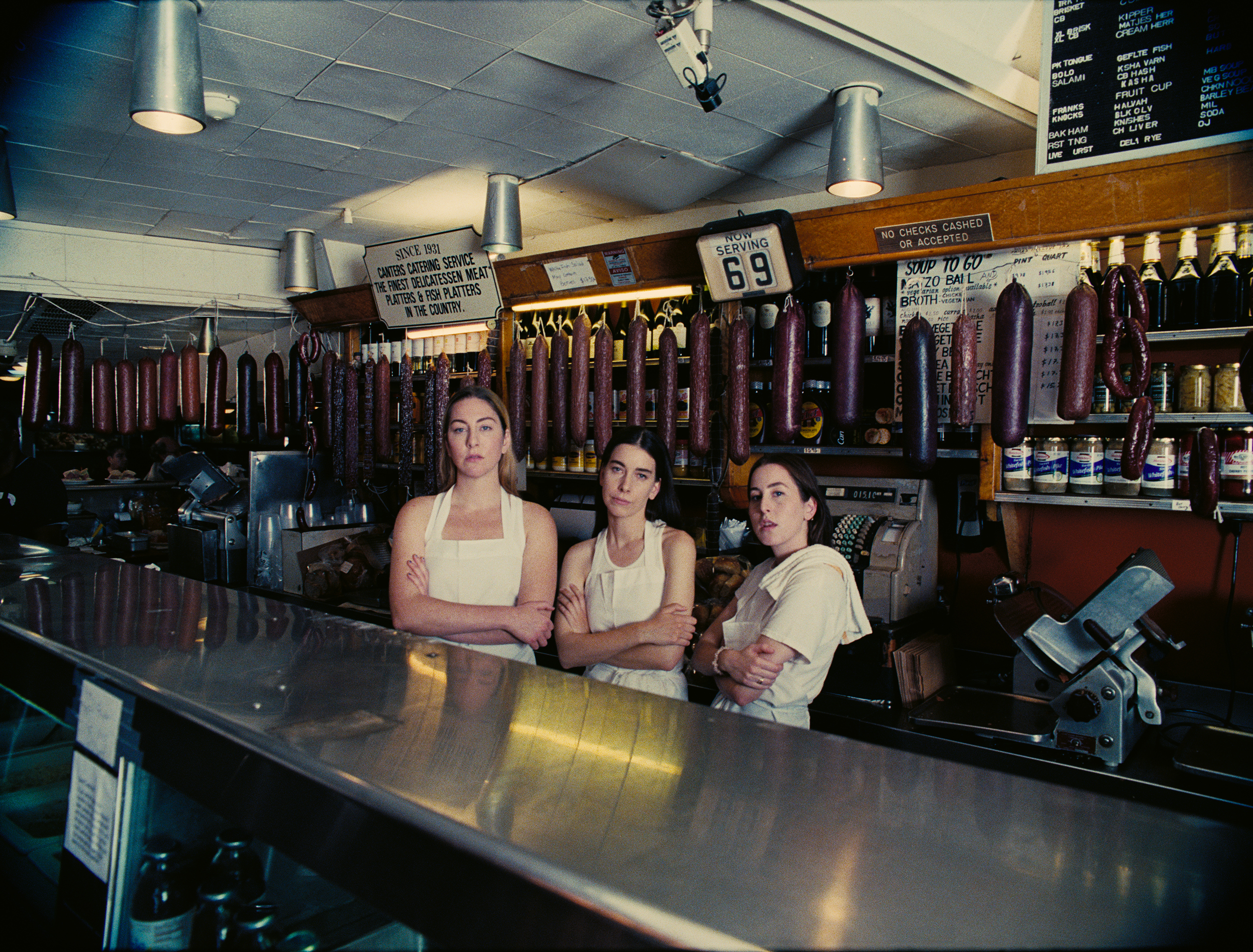 Este, Danielle and Alana at Carter's deli. Photo / Supplied