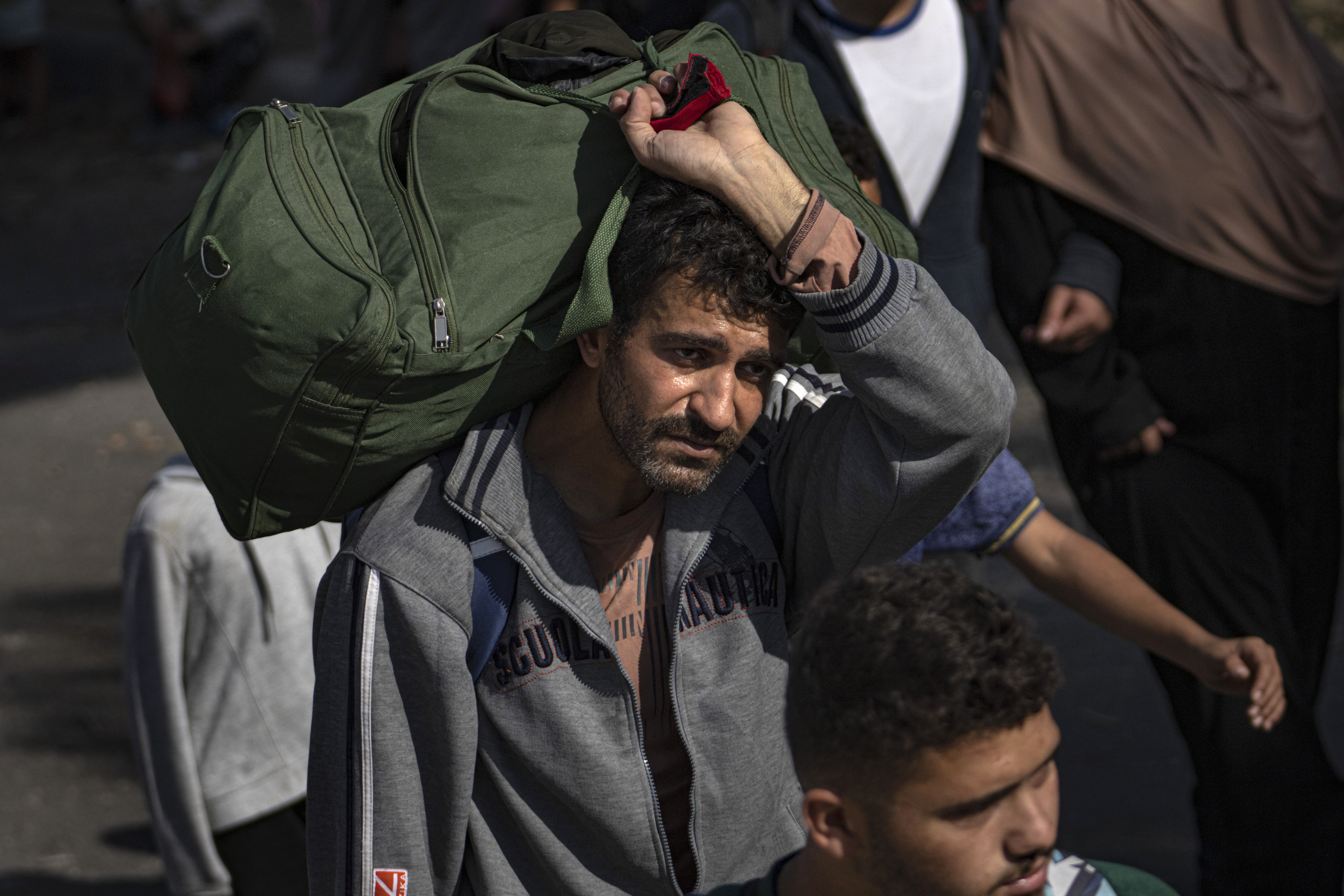 Palestinians flee to the southern Gaza Strip. Photo / AP